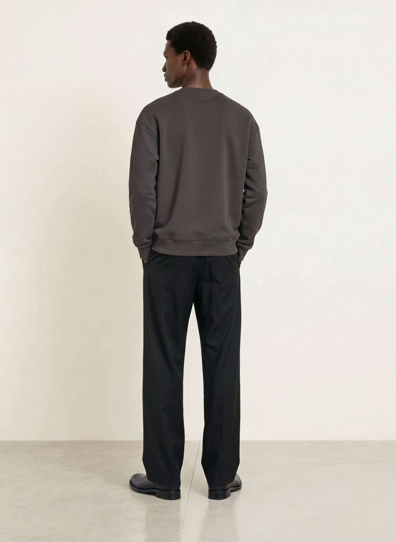 NN.07 Sweatshirt DAVID: DUNKELGRAU