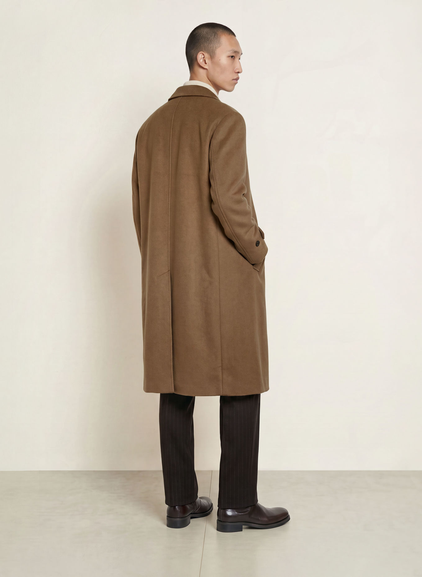 NN.07 GIBSON Wool coat: BROWN