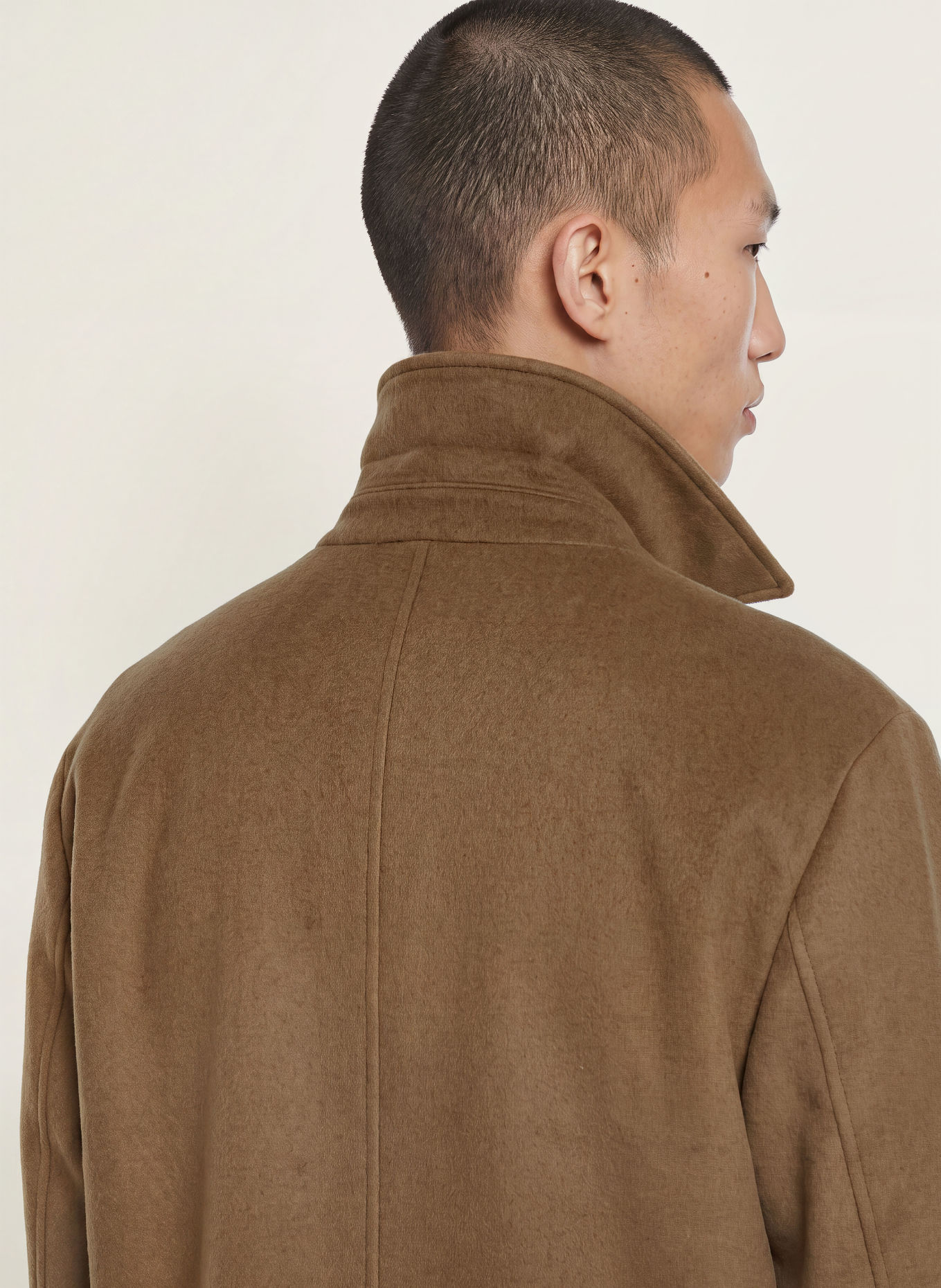 NN.07 GIBSON Wool coat: BROWN