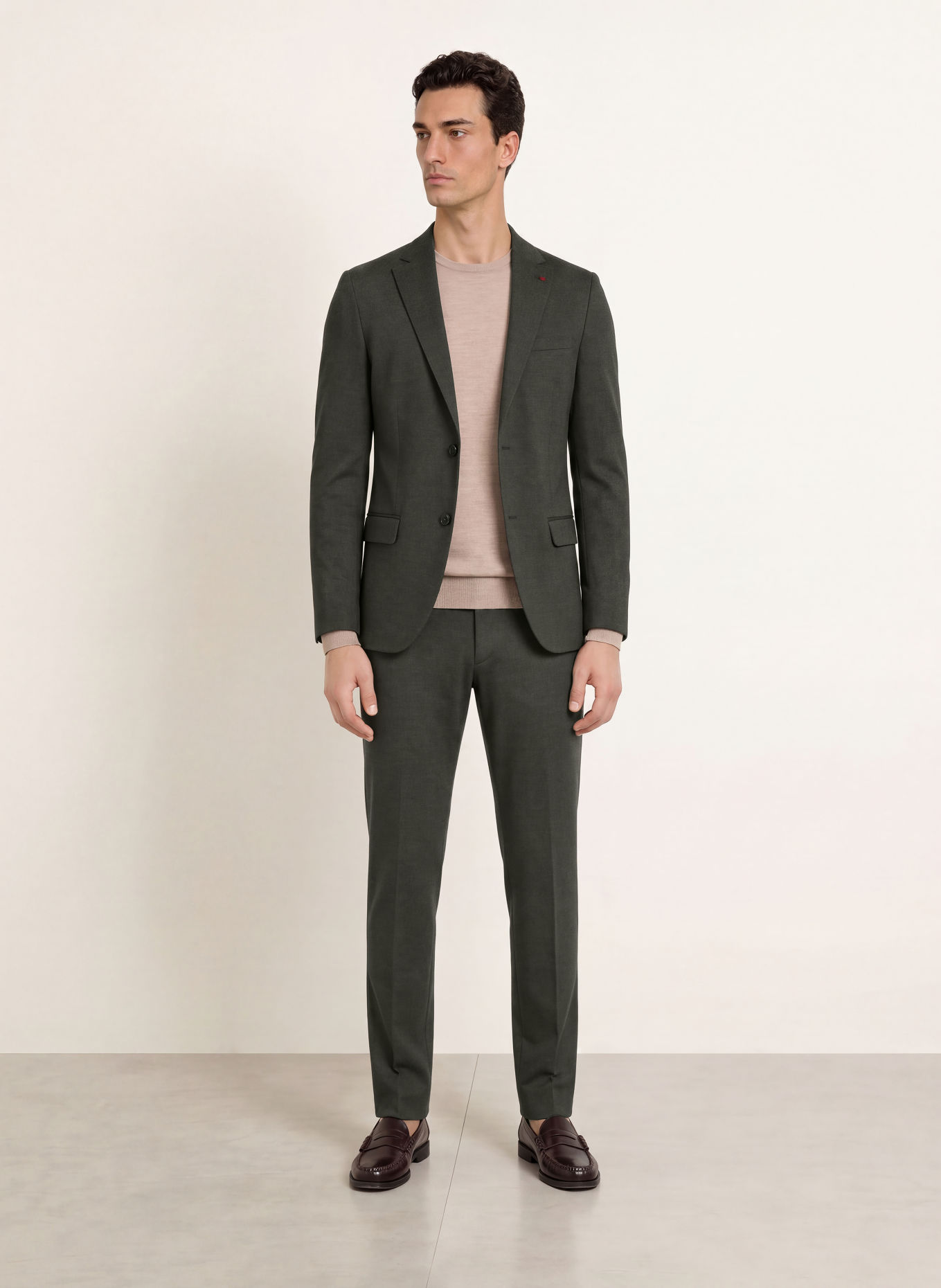 ROY ROBSON Slim fit colbert: B302 DARK GREEN