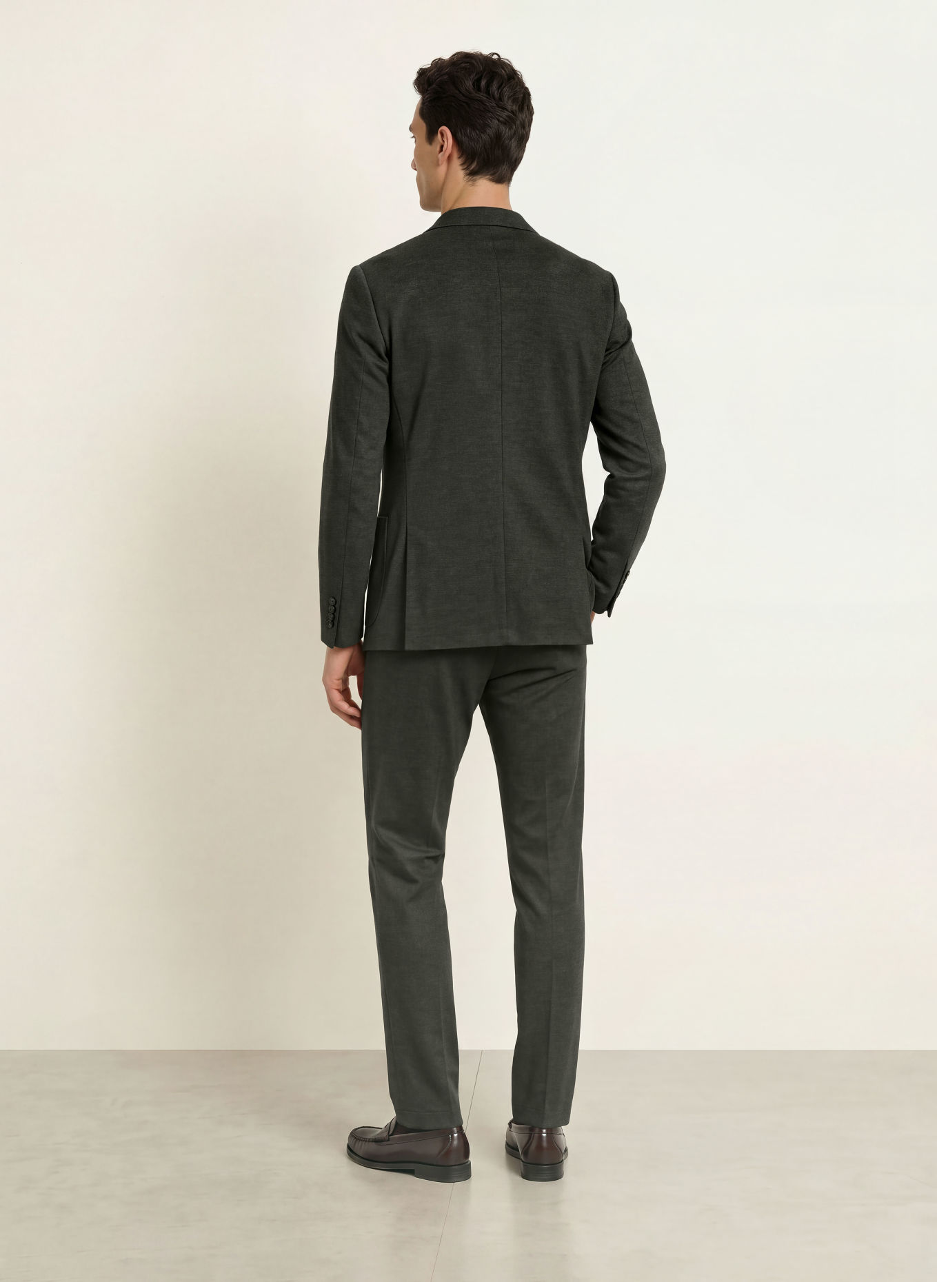 ROY ROBSON Slim fit colbert: B302 DARK GREEN