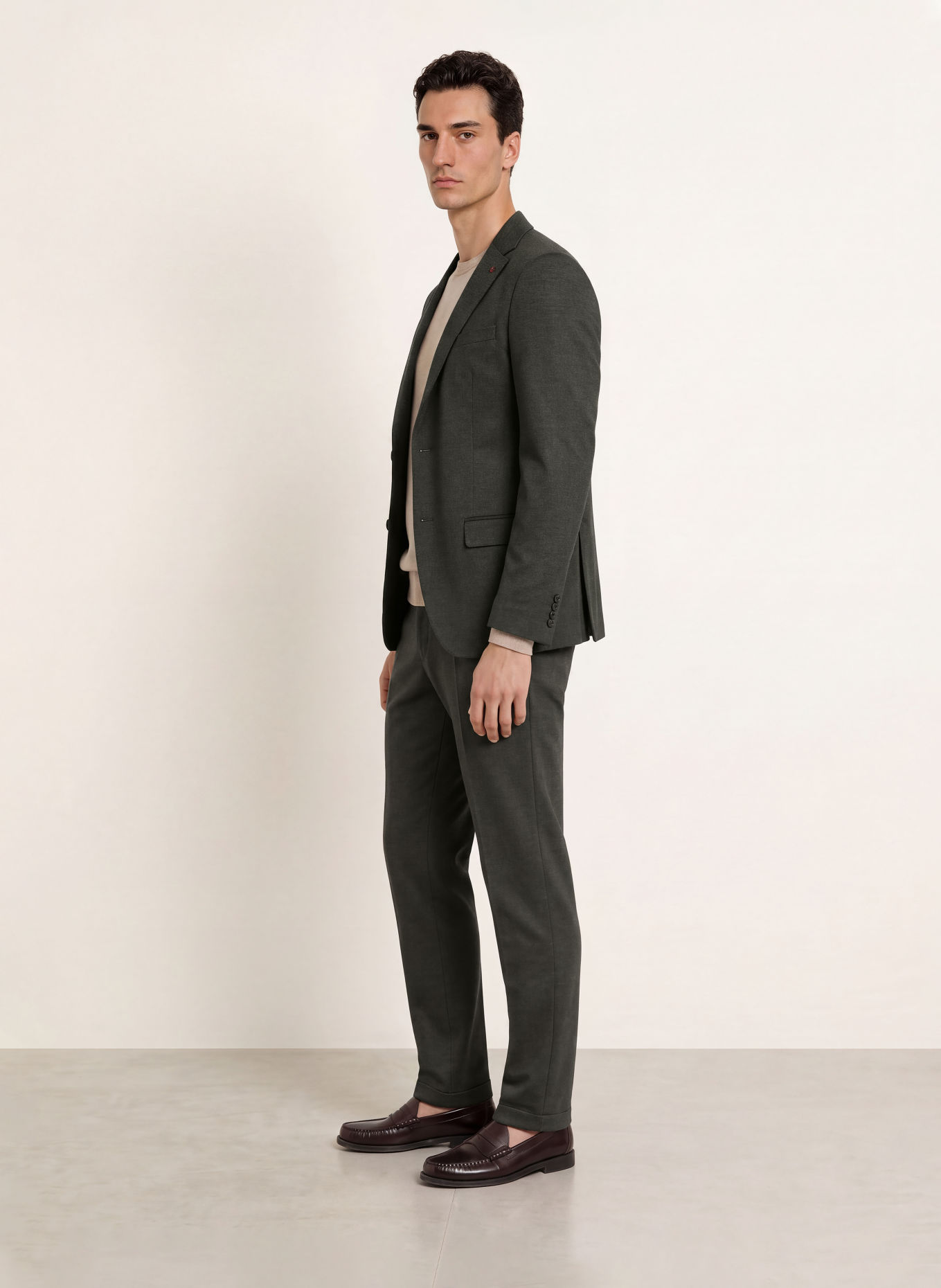 ROY ROBSON Slim fit colbert: B302 DARK GREEN