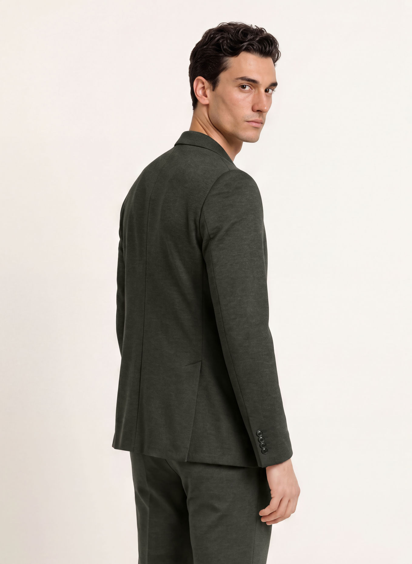 ROY ROBSON Slim fit colbert: B302 DARK GREEN