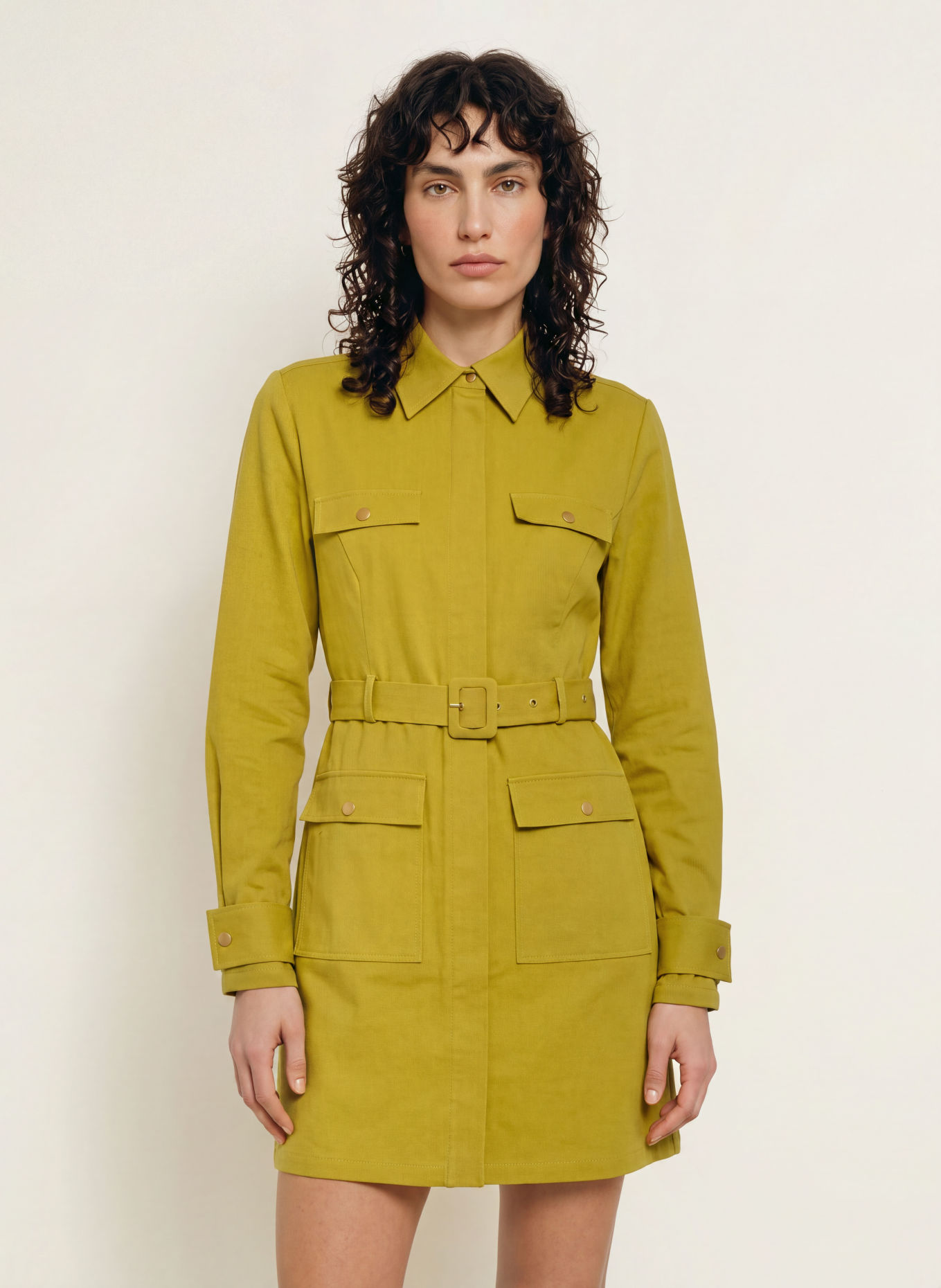 MRS & HUGS Blousejurk: KAKI