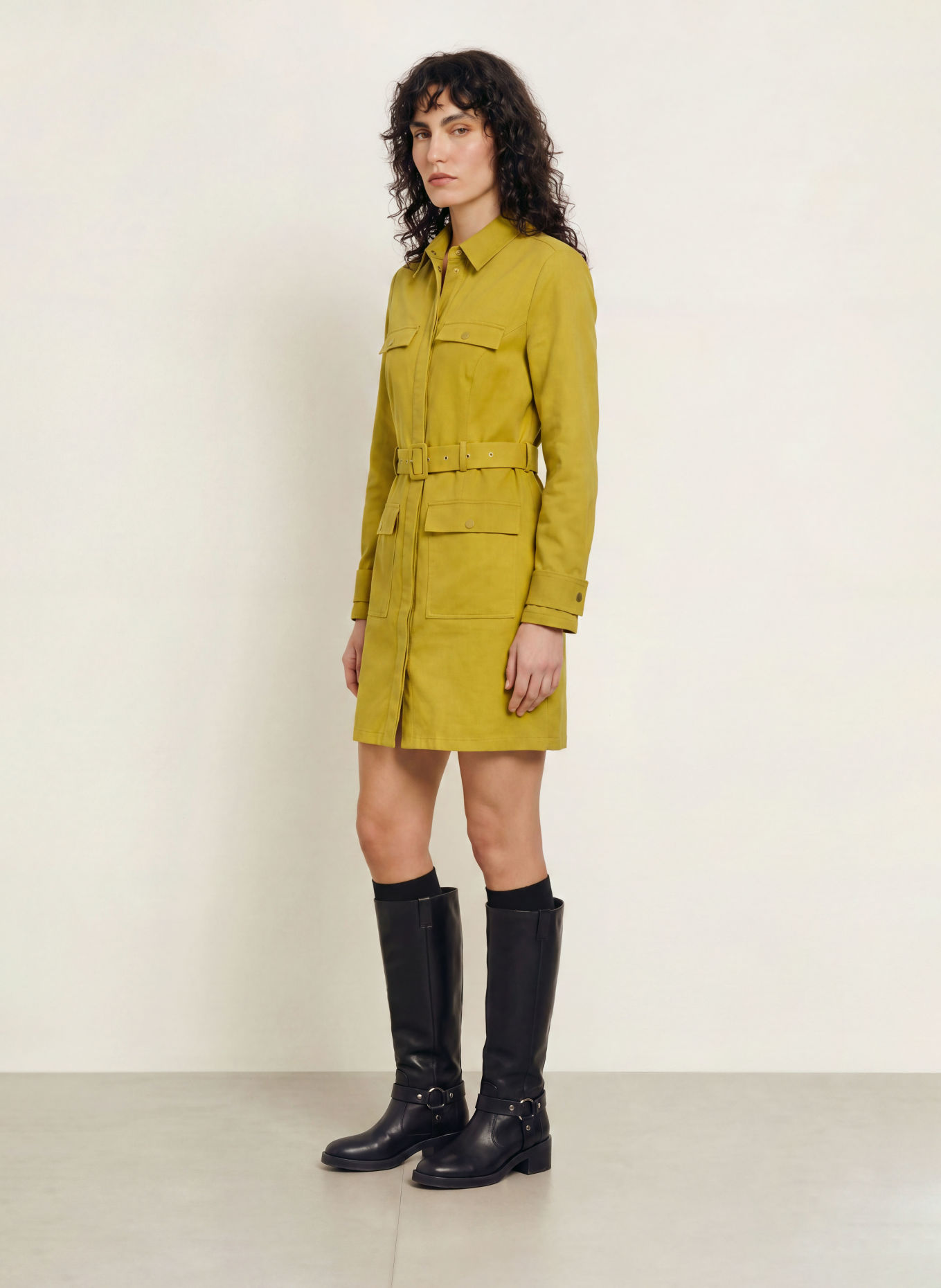 MRS & HUGS Blousejurk: KAKI