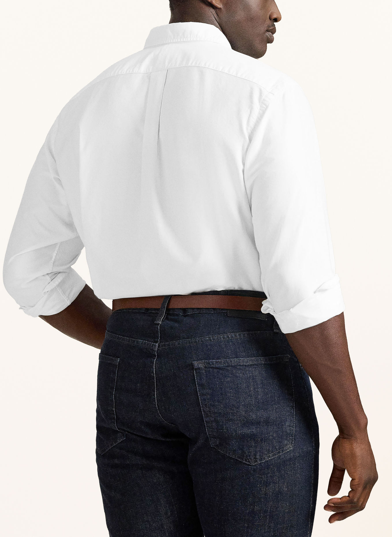 POLO RALPH LAUREN Big & Tall Classic Fit Shirt: WHITE