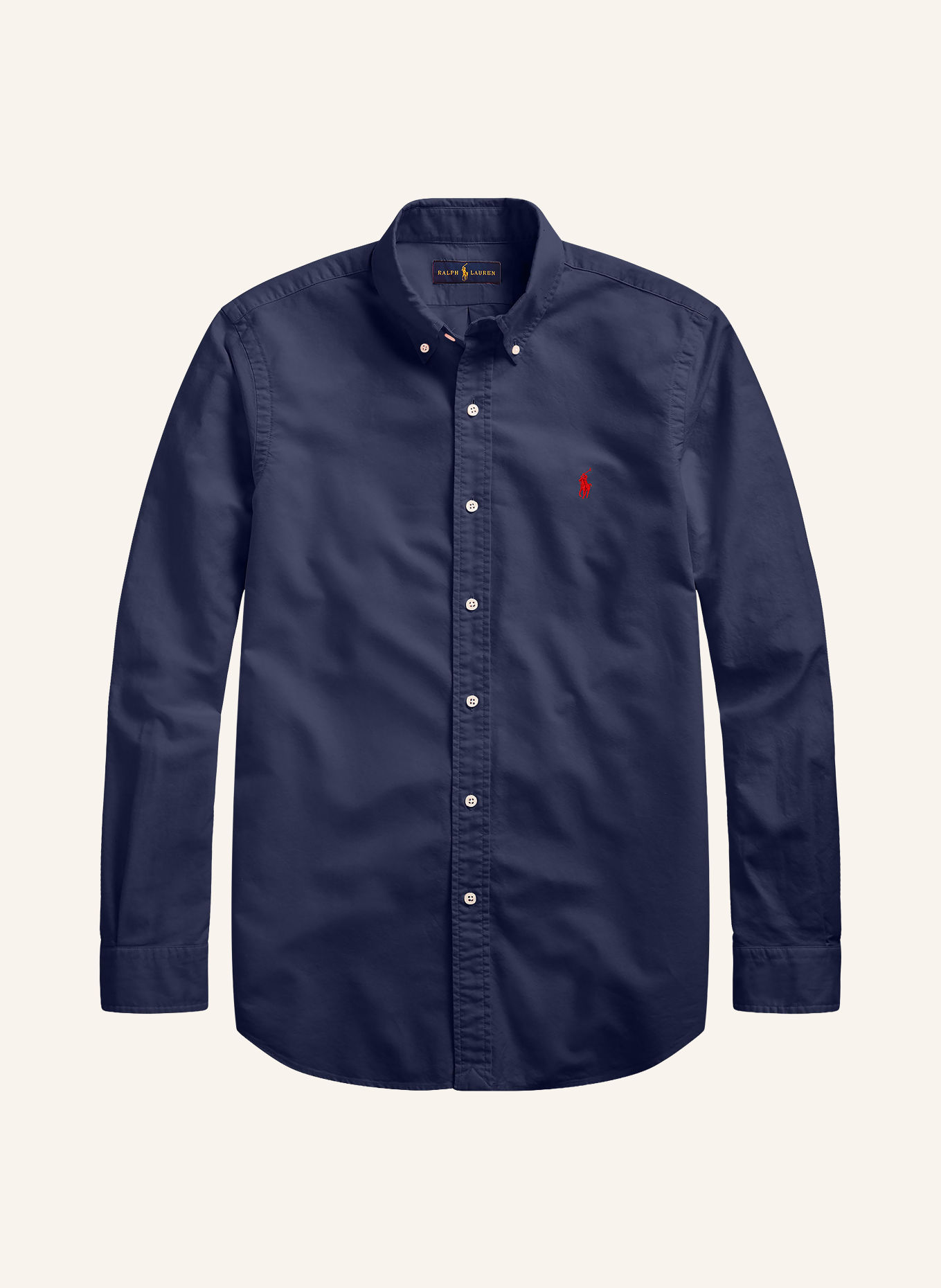 POLO RALPH LAUREN Big & Tall Overhemd Classic Fit: DONKERBLAUW / DONKERROOD