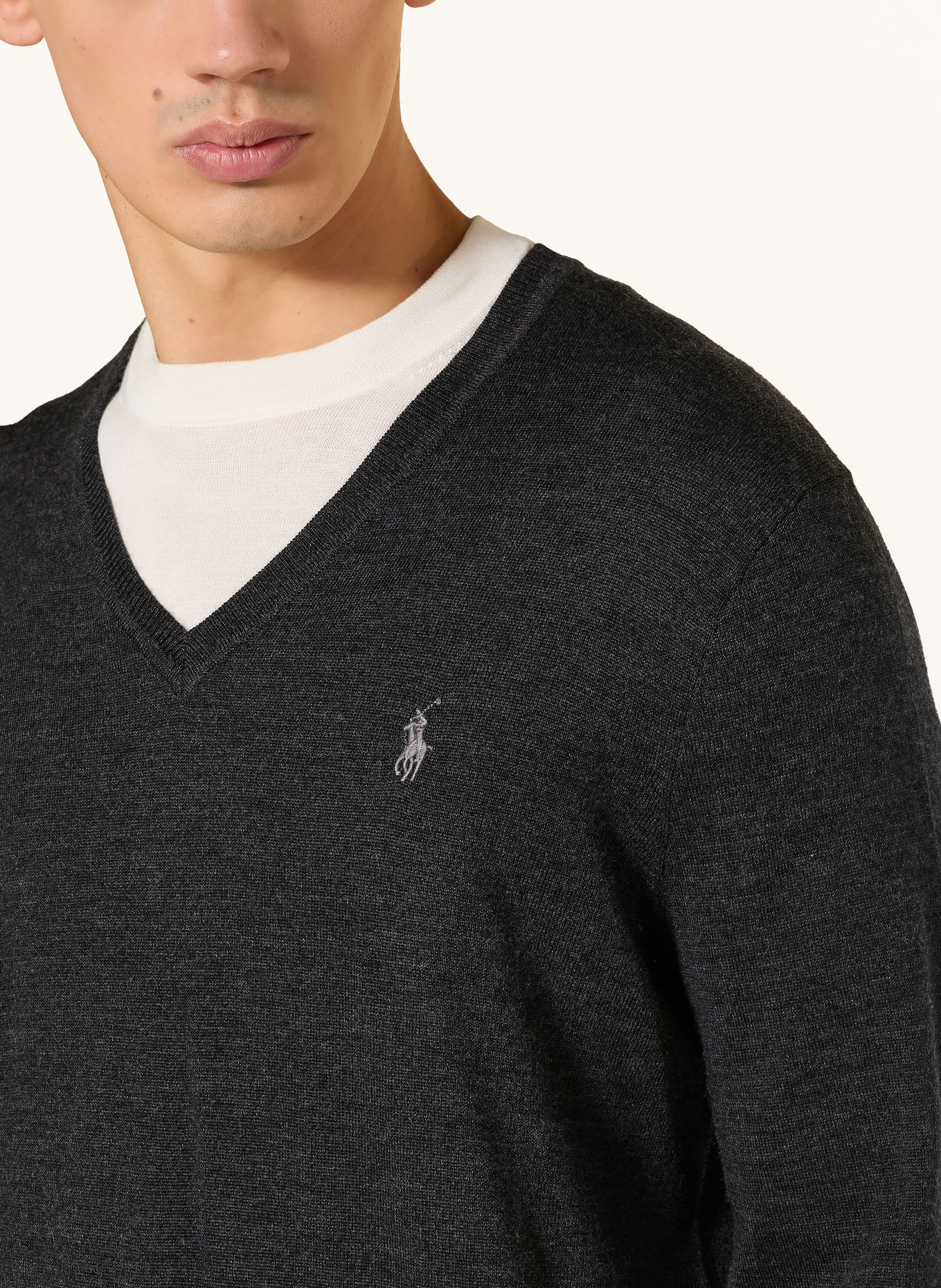 POLO RALPH LAUREN Sweter: CZIEMNOSZARY