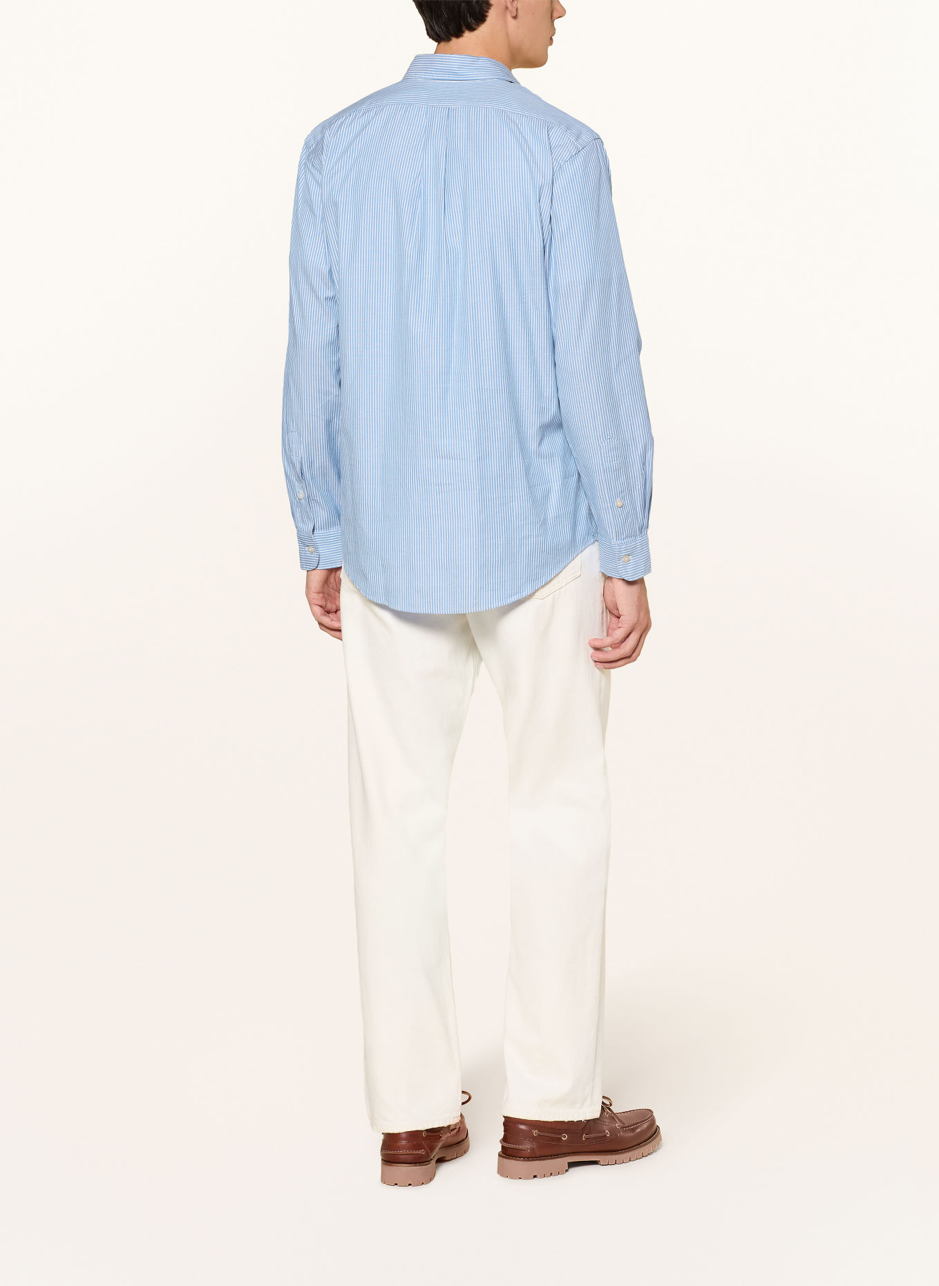 POLO RALPH LAUREN Oxfordhemd Custom Fit: BLAU / WEISS