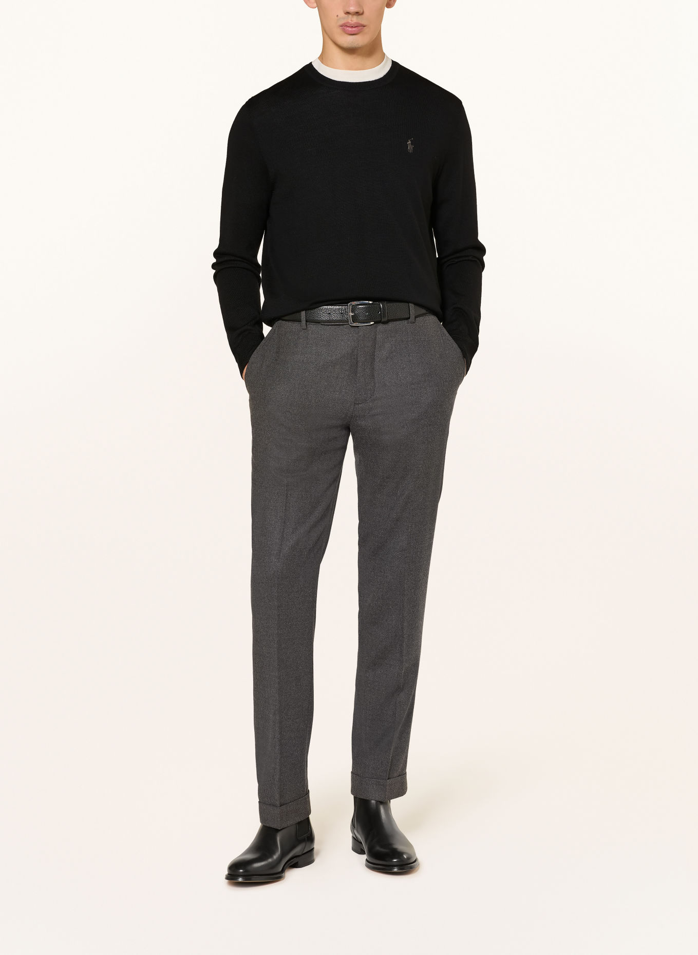 POLO RALPH LAUREN Sweater: BLACK