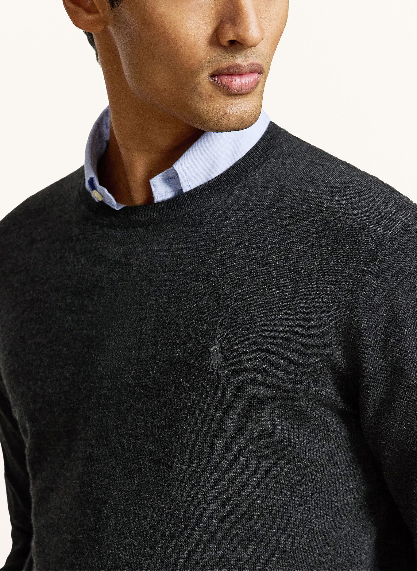 POLO RALPH LAUREN Pullover: DUNKELGRAU
