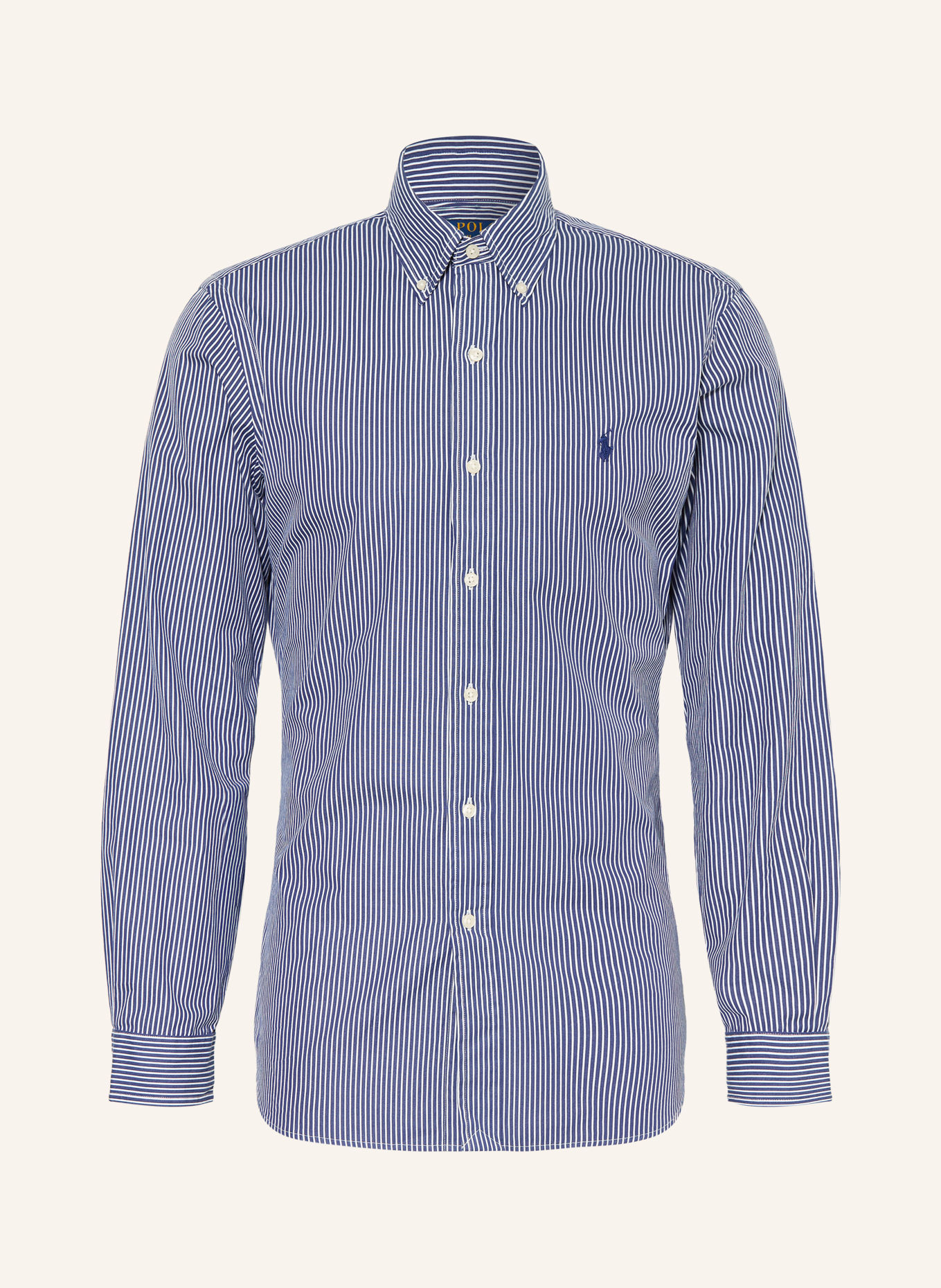 POLO RALPH LAUREN Cămașă Custom Fit: ALBASTRU ÎNCHIS / ALB
