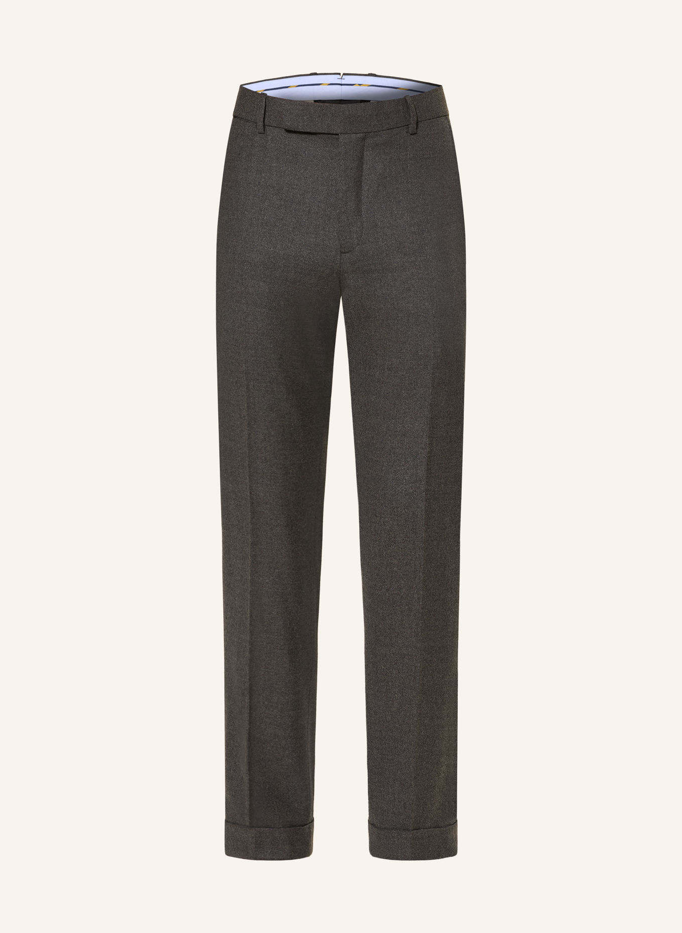 POLO RALPH LAUREN Pantaloni din flanel, croială regular: GRI