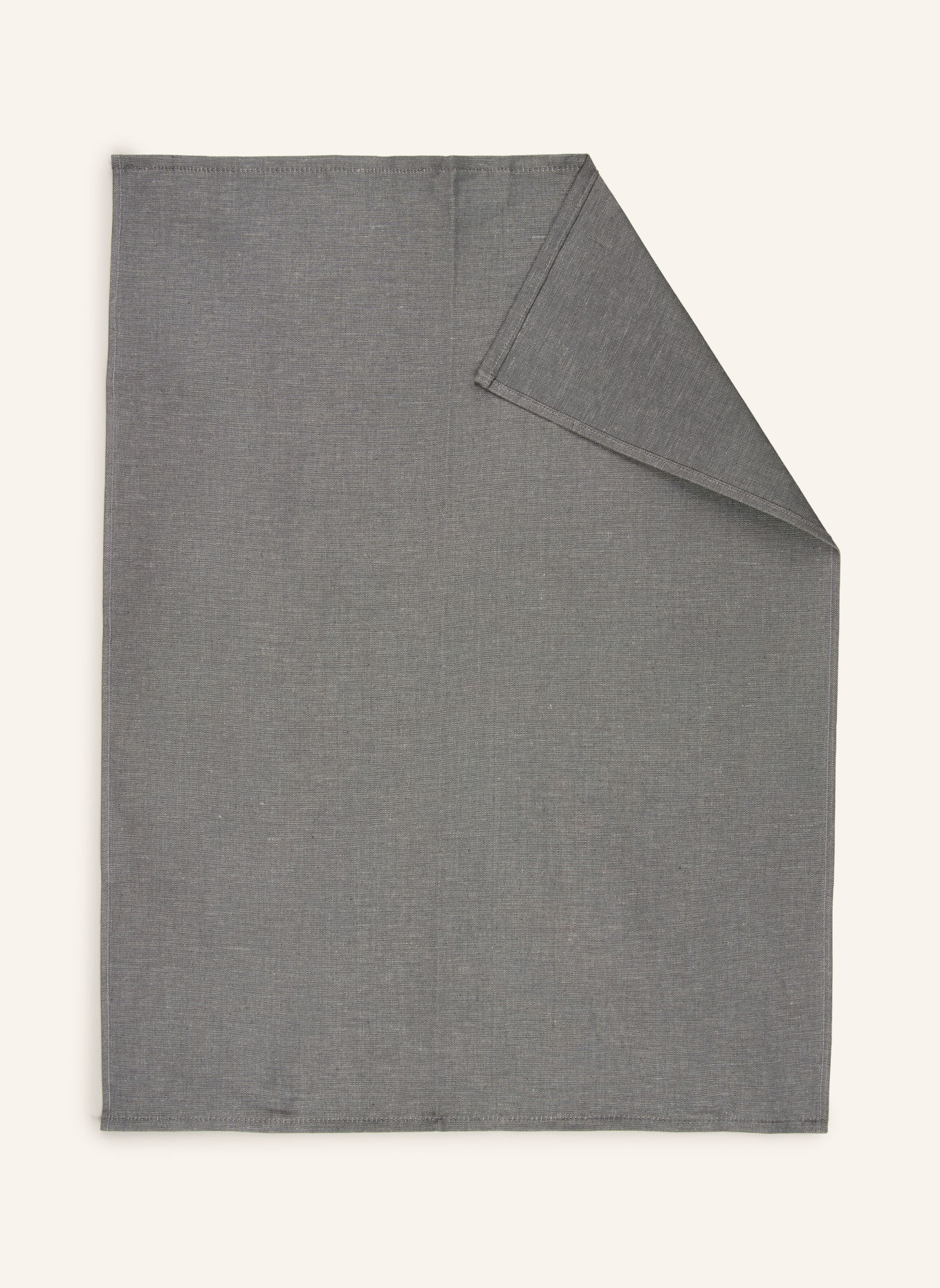 ROSS Set of 2 dish towels with linen: GRAY / LIGHT GRAY / DARK GRAY