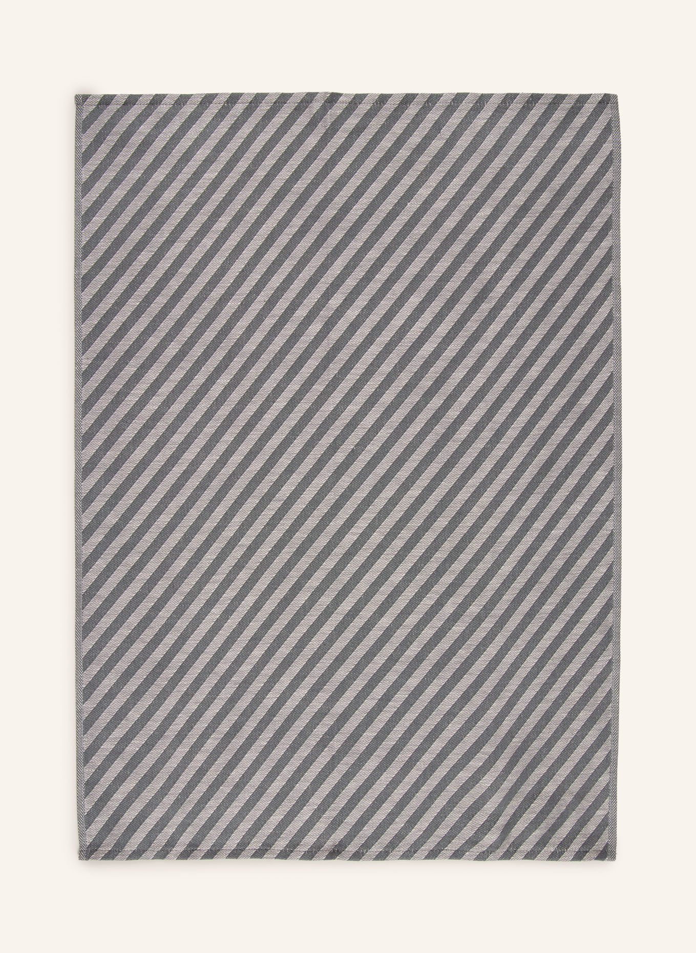 ROSS Set of 2 dish towels with linen: GRAY / LIGHT GRAY / DARK GRAY