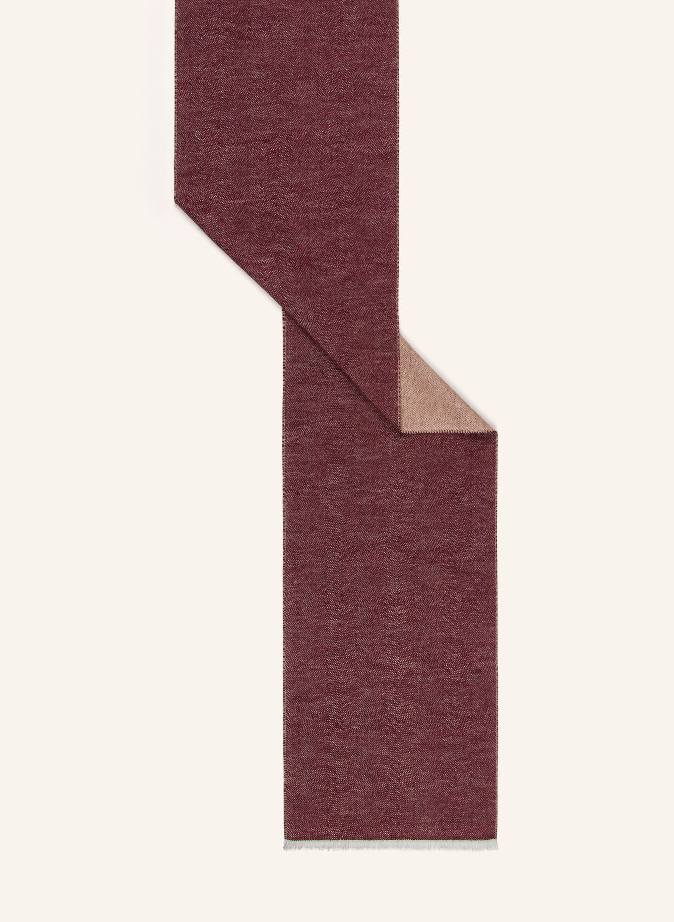 STROKESMAN'S Écharpe: ROUGE FONCÉ