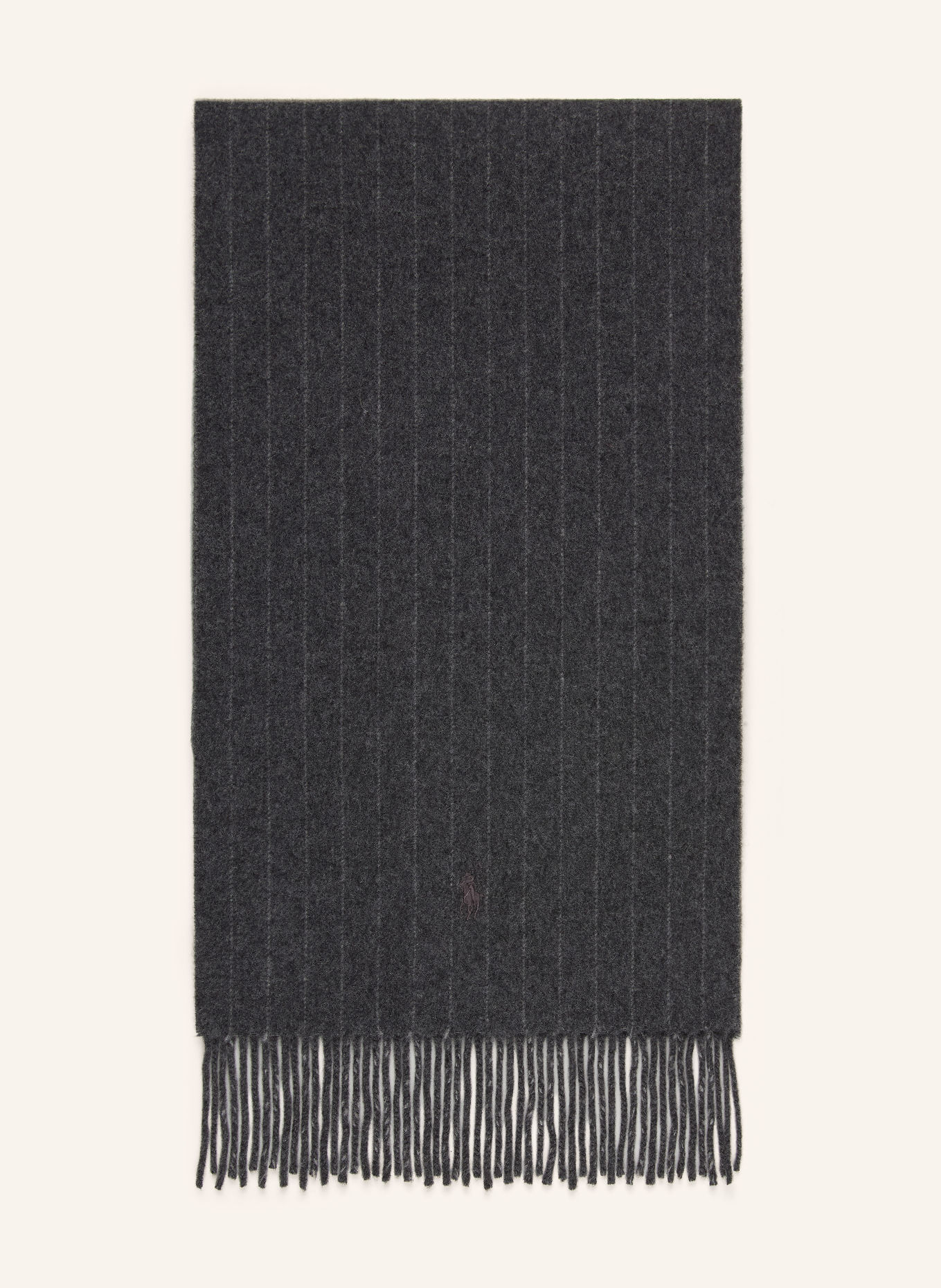 POLO RALPH LAUREN Scarves with Cashmere: DARK GRAY / LIGHT GRAY