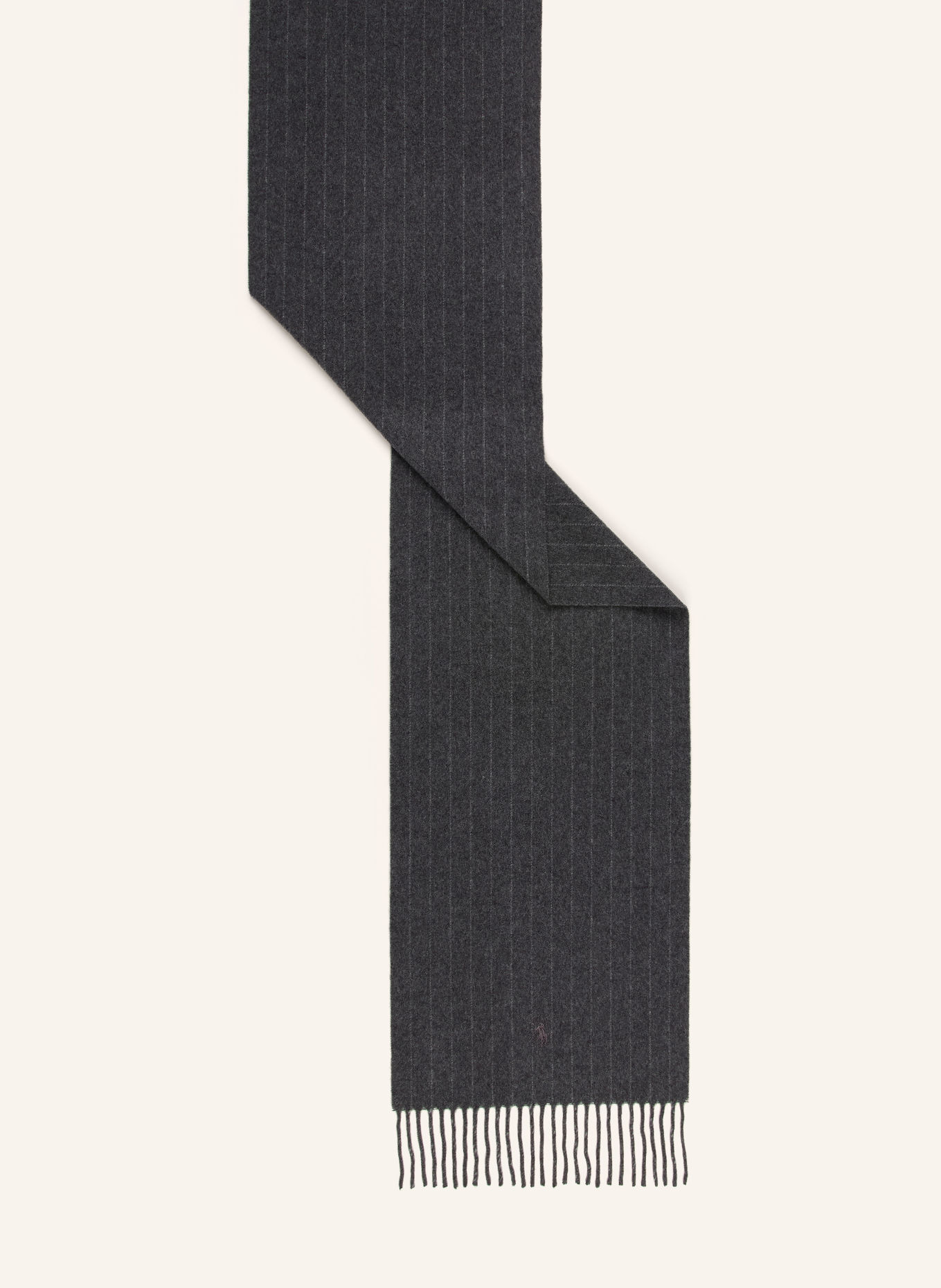 POLO RALPH LAUREN Scarves with Cashmere: DARK GRAY / LIGHT GRAY