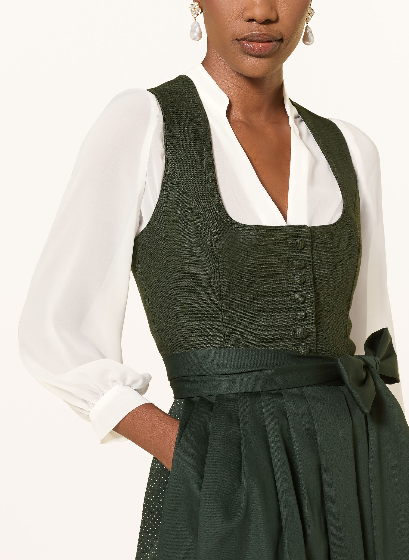 Heimatglück Tracht Dirndlbluse EMMA: CREME