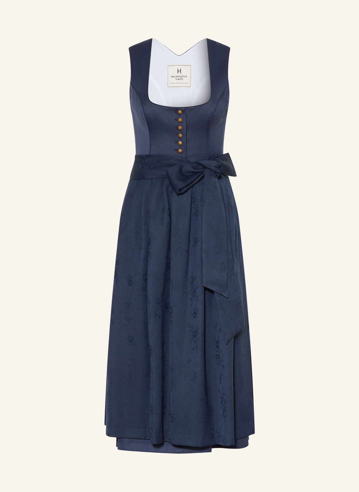 Heimatglück Tracht Dirndl LUCY: DONKERBLAUW