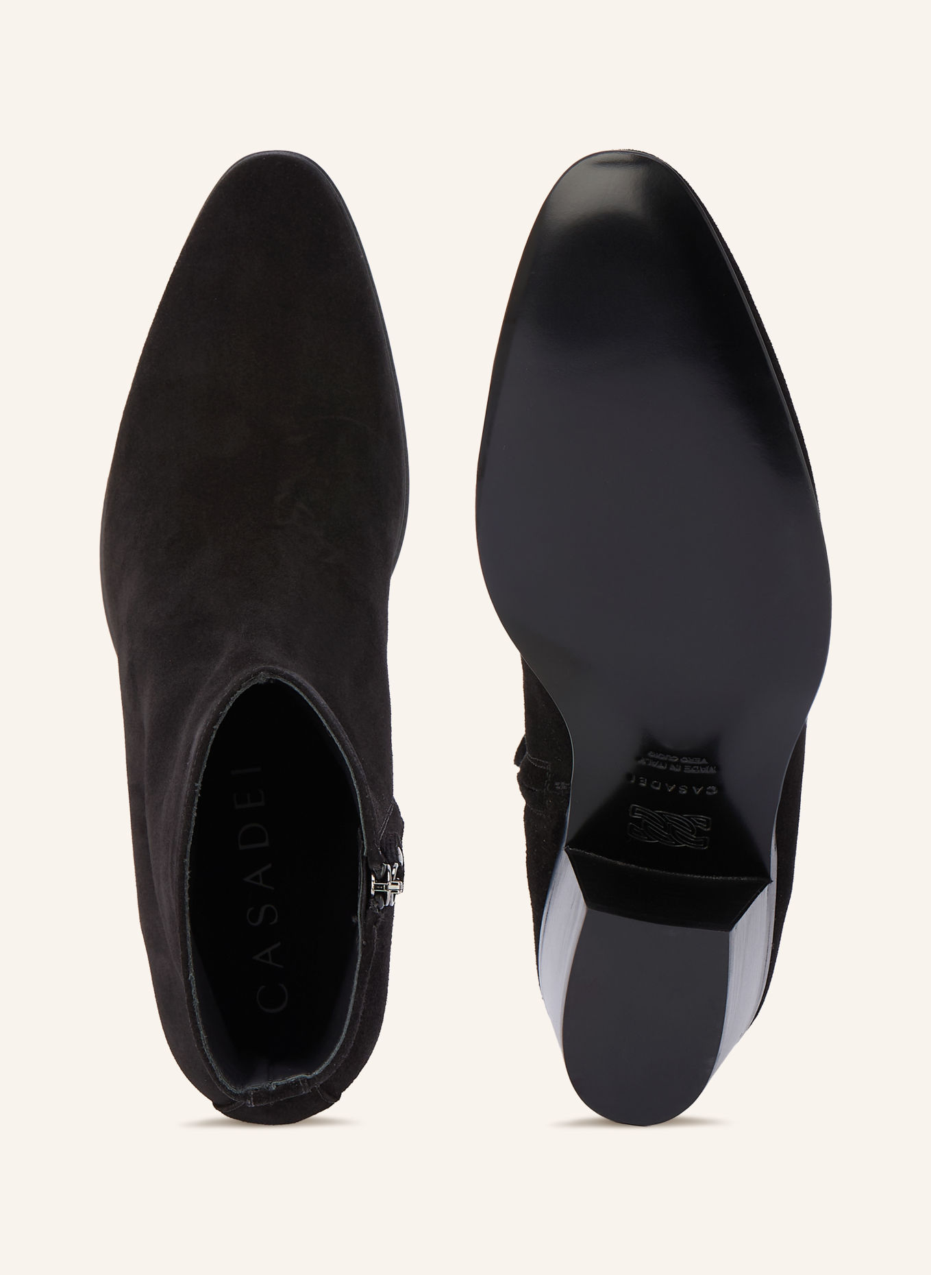 CASADEI Stiefeletten RENNA: SCHWARZ / SILBER