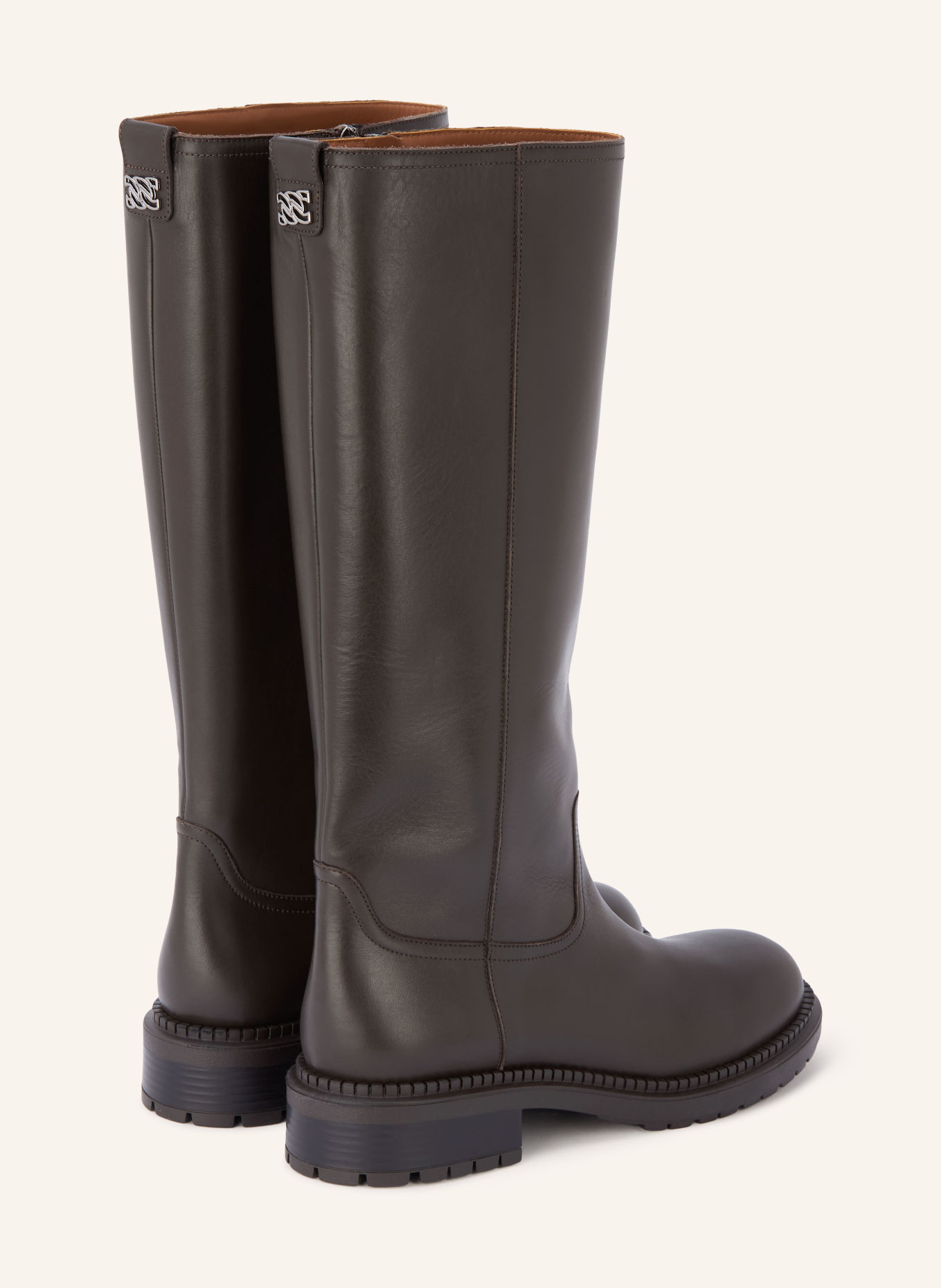 CASADEI CONCEPT SYMPHONY Boots: DARK BROWN / SILVER