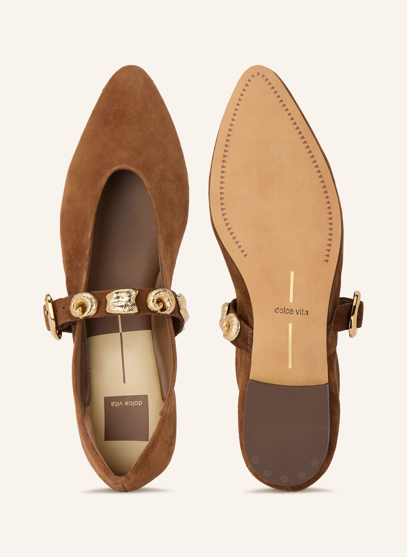 Dolce Vita Mary-Jane-Ballerinas LOREE: BRAUN / GOLD