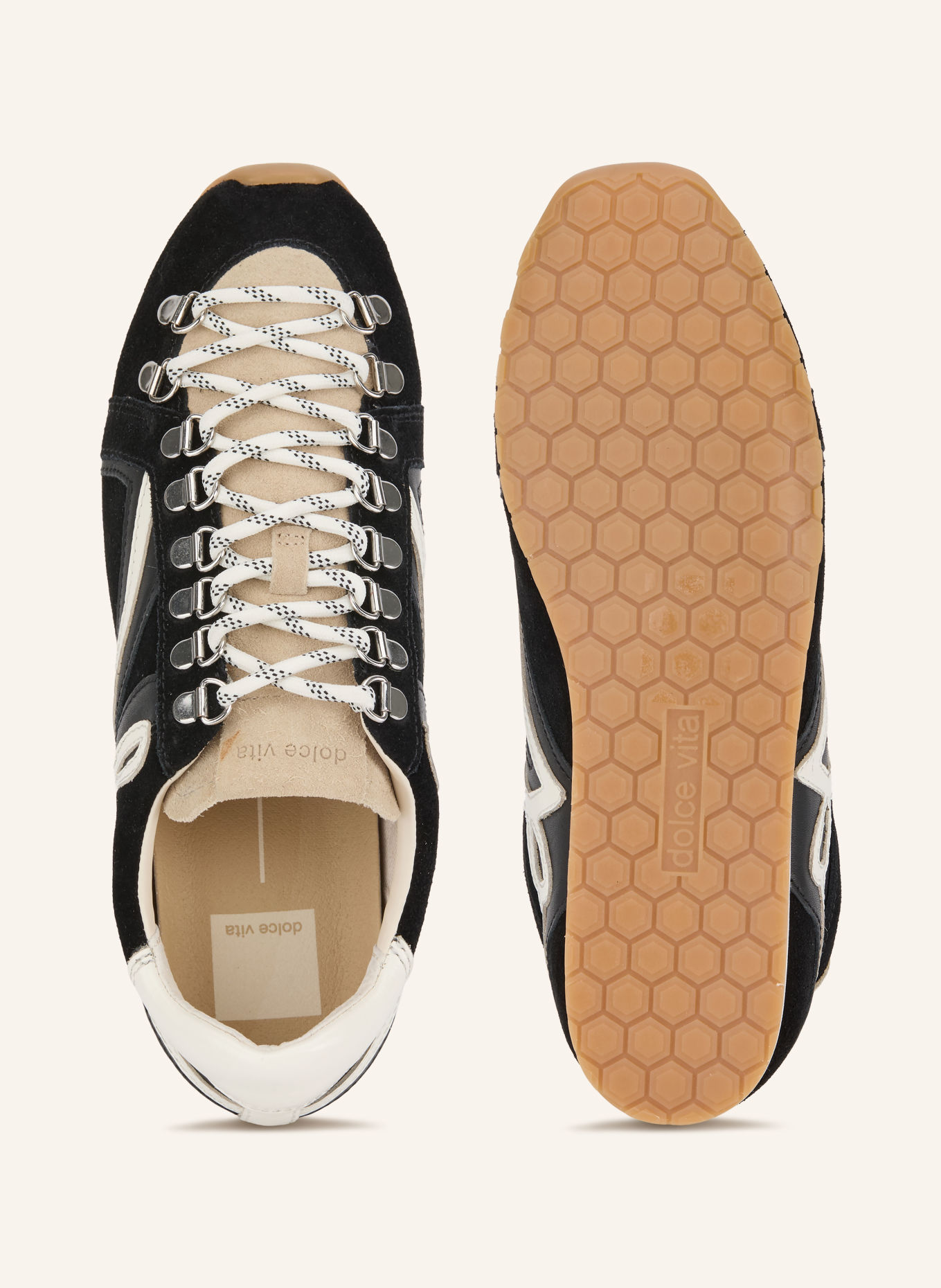 Dolce Vita DEACON Sneakers: BLACK / SILVER / WHITE