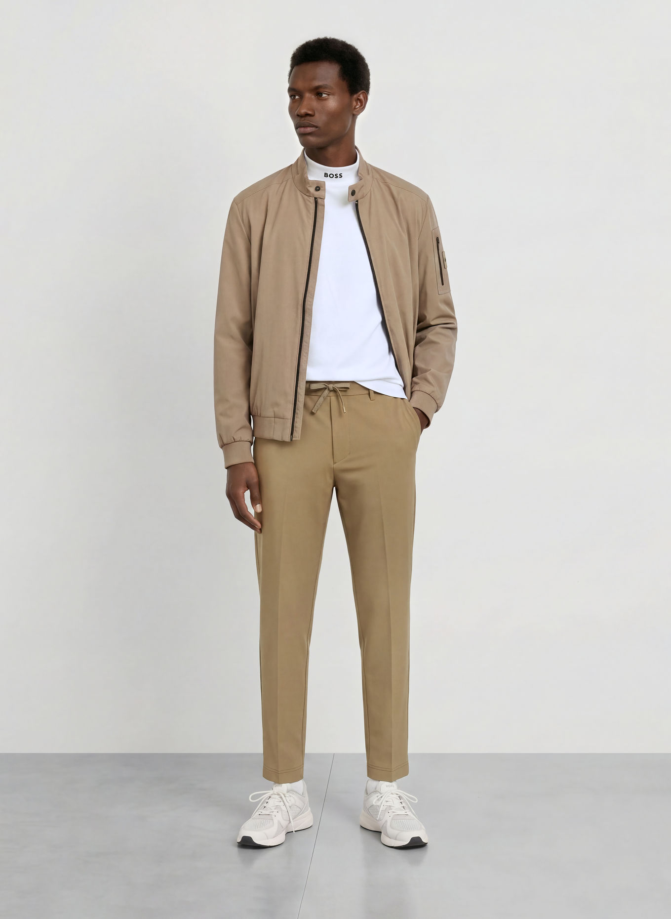 BOSS Longsleeve: WIT