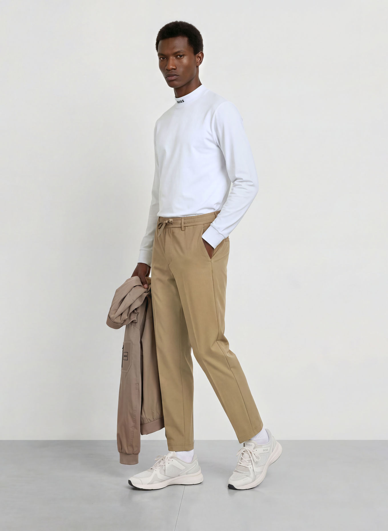BOSS Longsleeve: WIT
