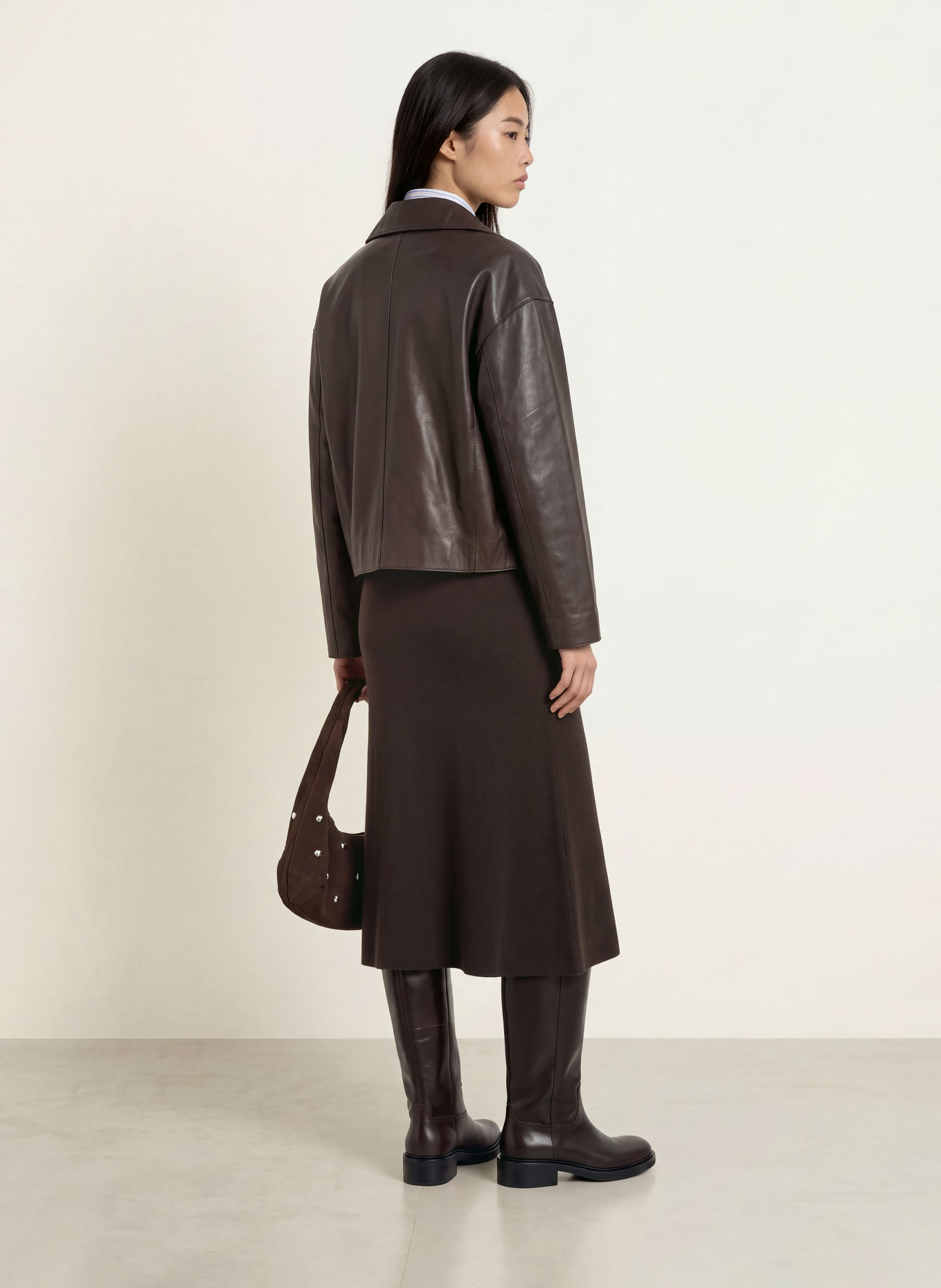 Rich & Royal Strickrock mit Cashmere: DUNKELBRAUN