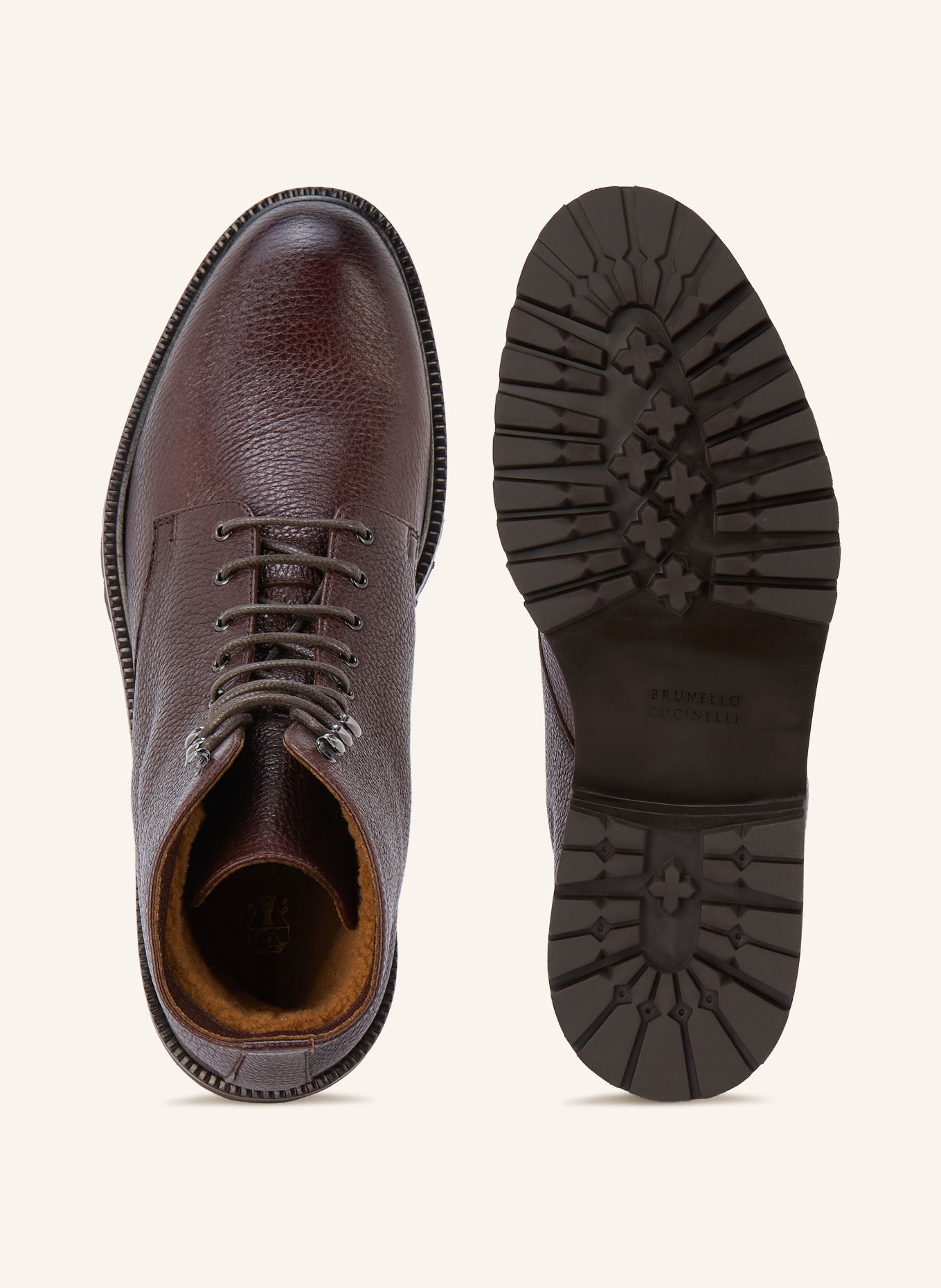 BRUNELLO CUCINELLI Schnürboots: DUNKELBRAUN