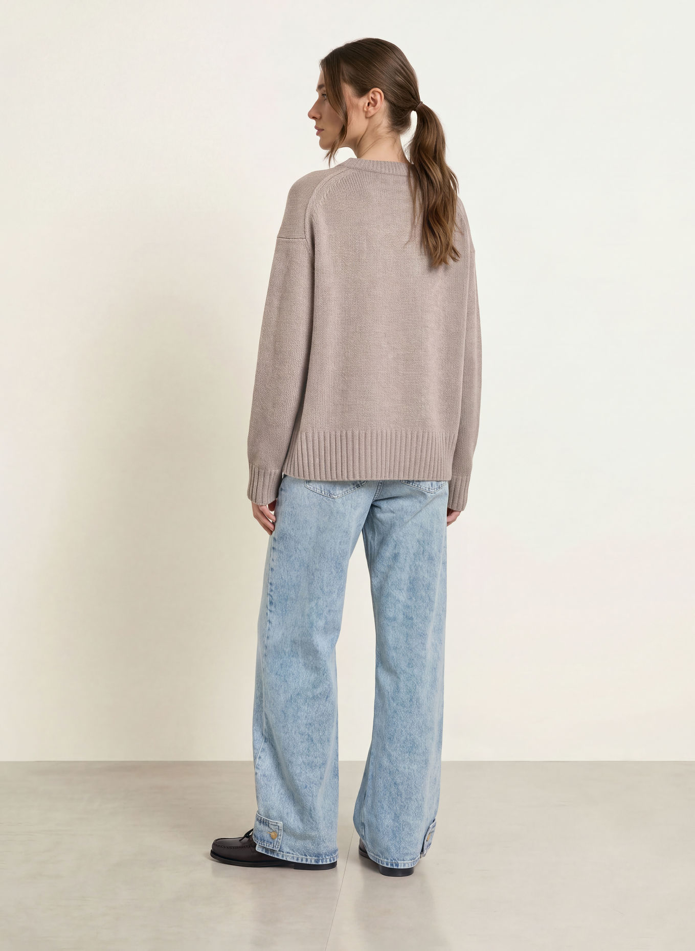 MRS & HUGS Pullover: TAUPE