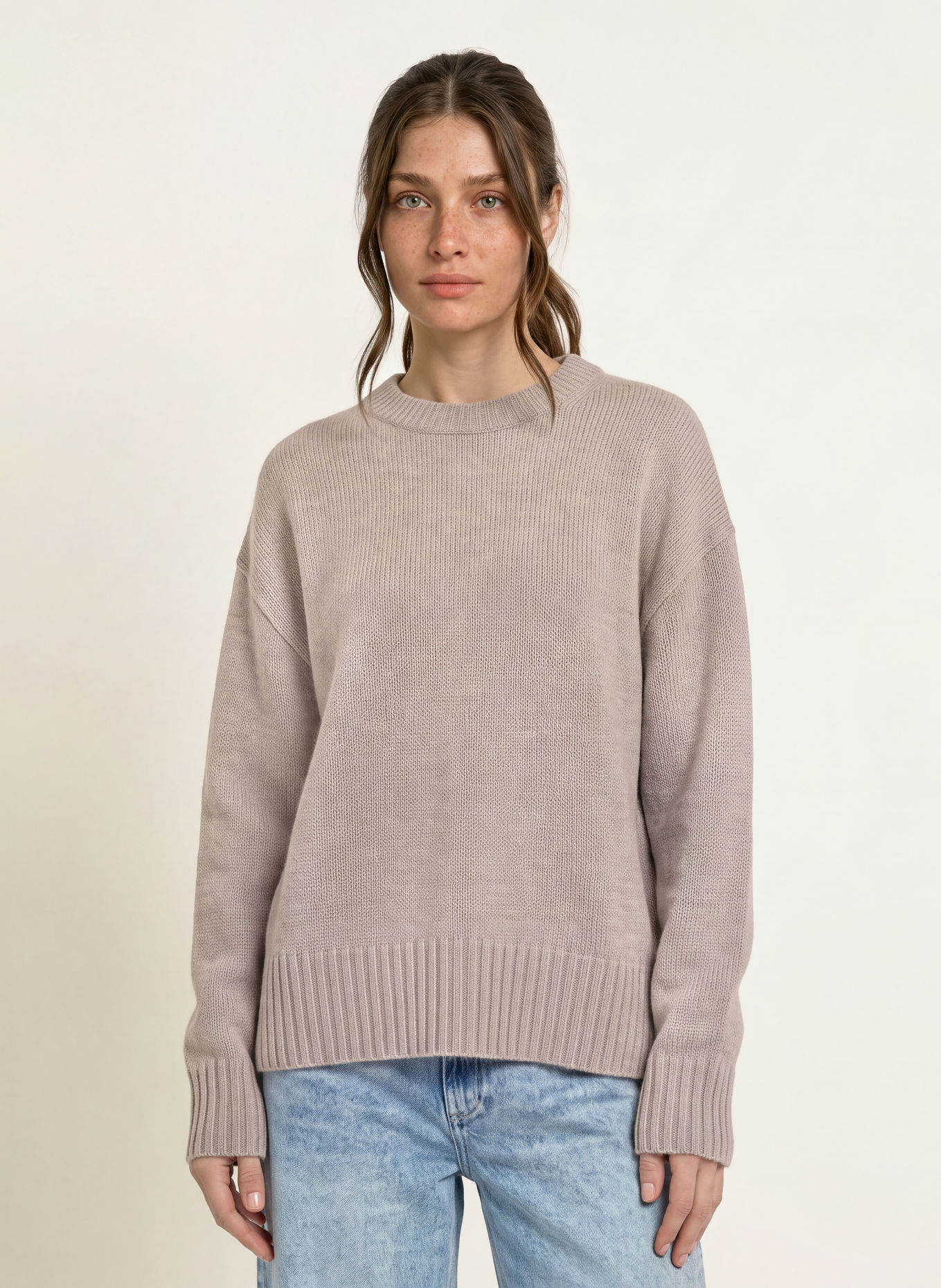 MRS & HUGS Pullover: TAUPE