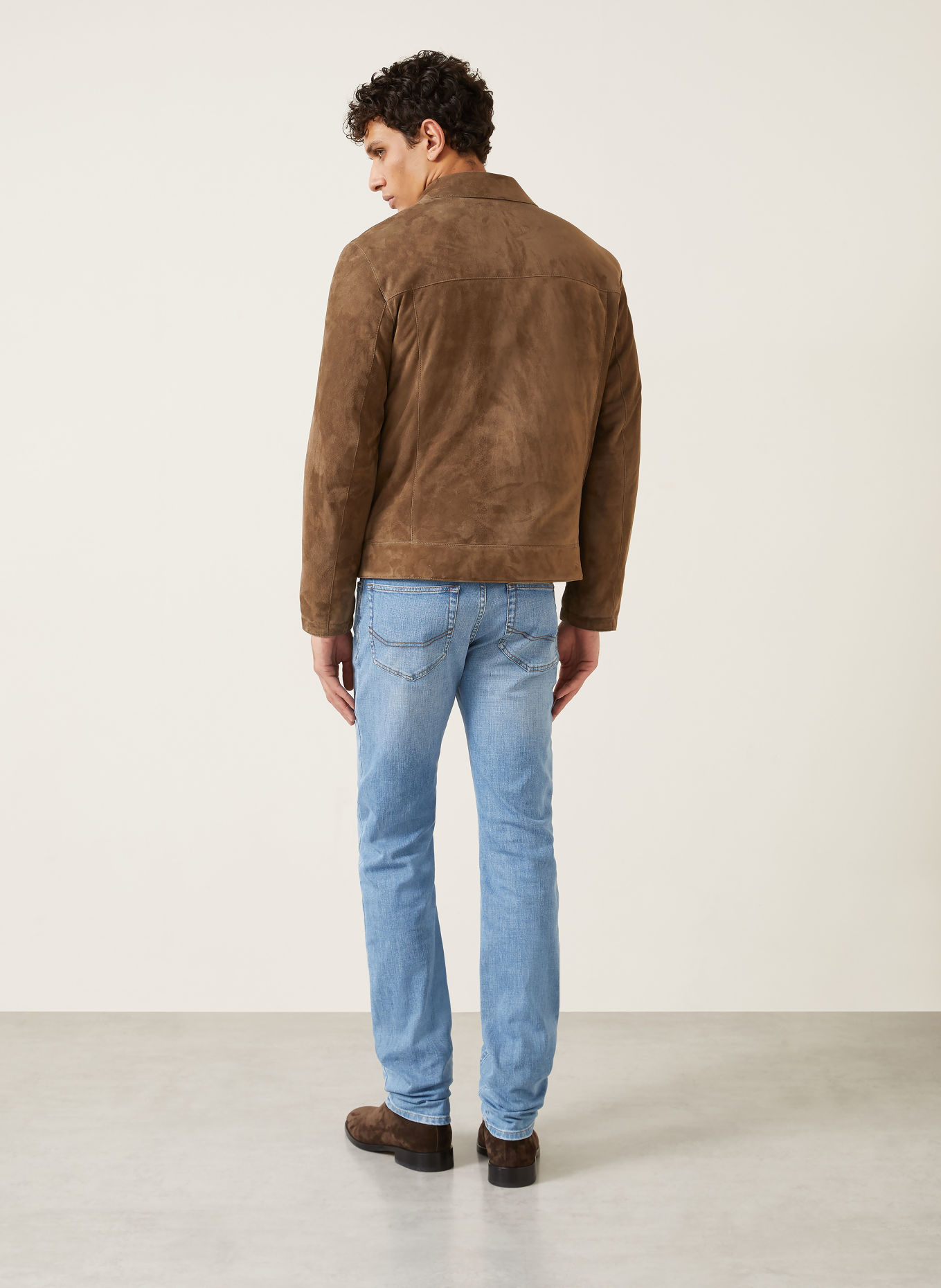 Brioni Lederjacke: BRAUN