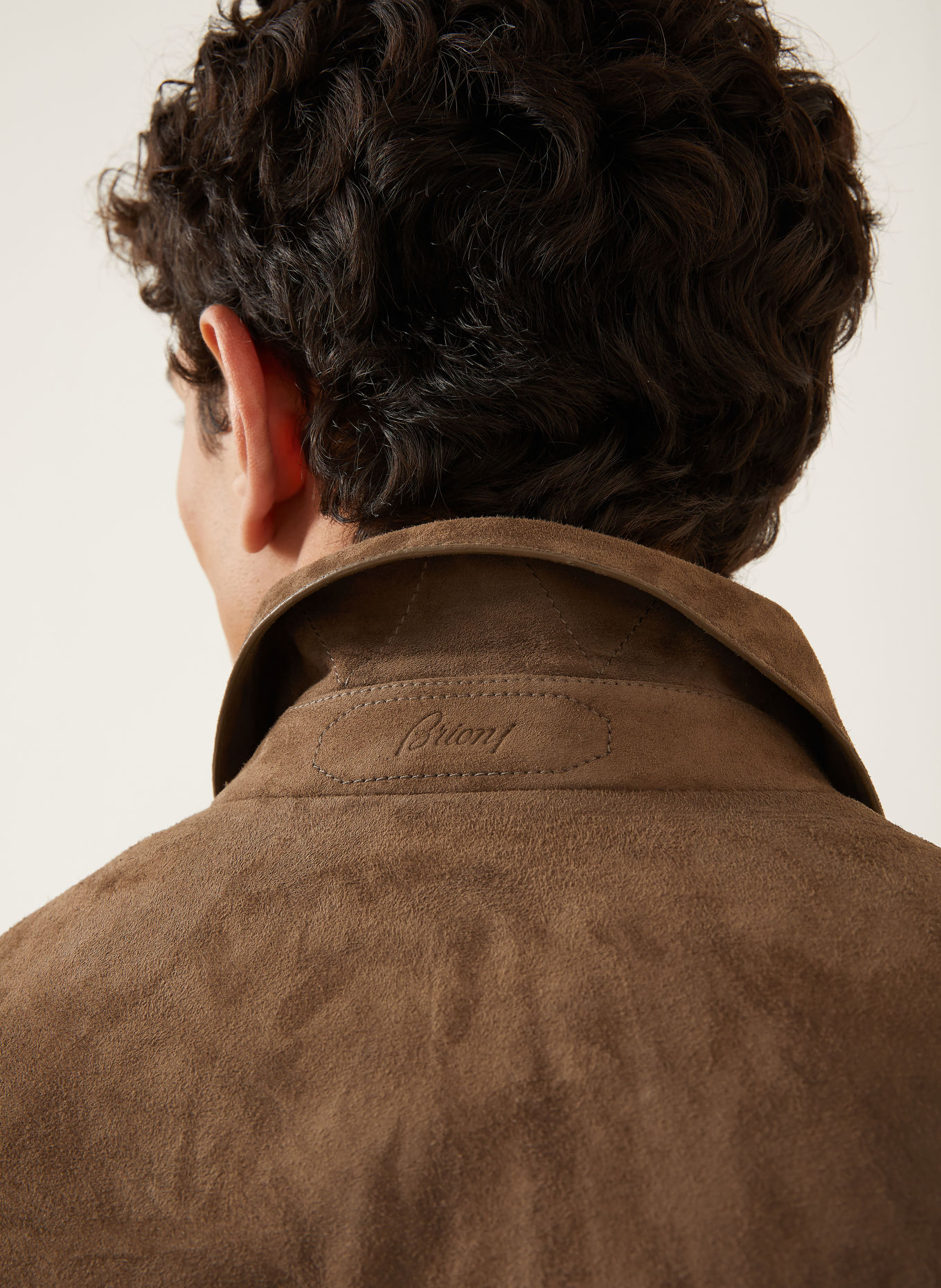 Brioni Lederjacke: BRAUN
