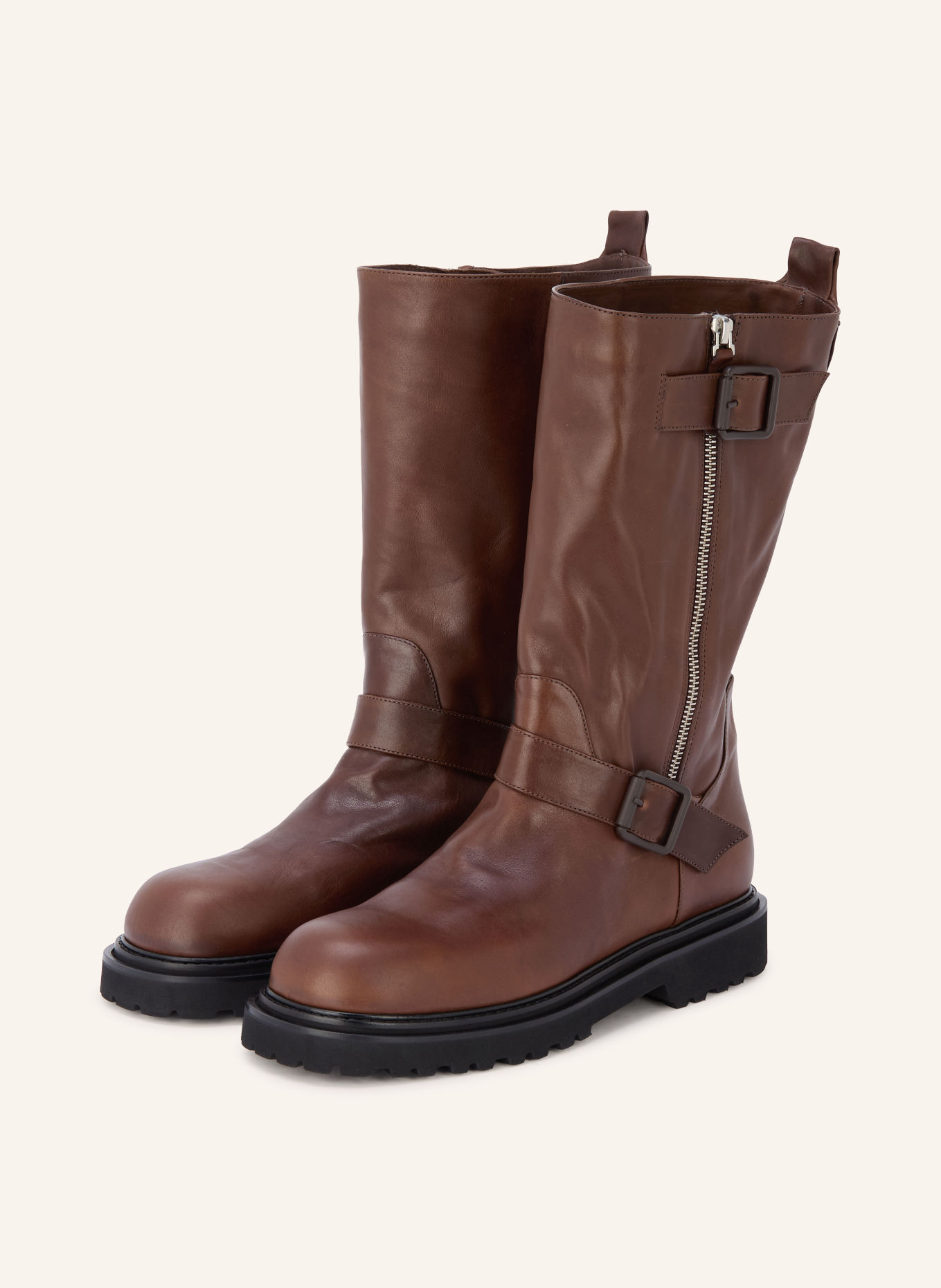 POMME D'OR BETH Biker boots: BROWN