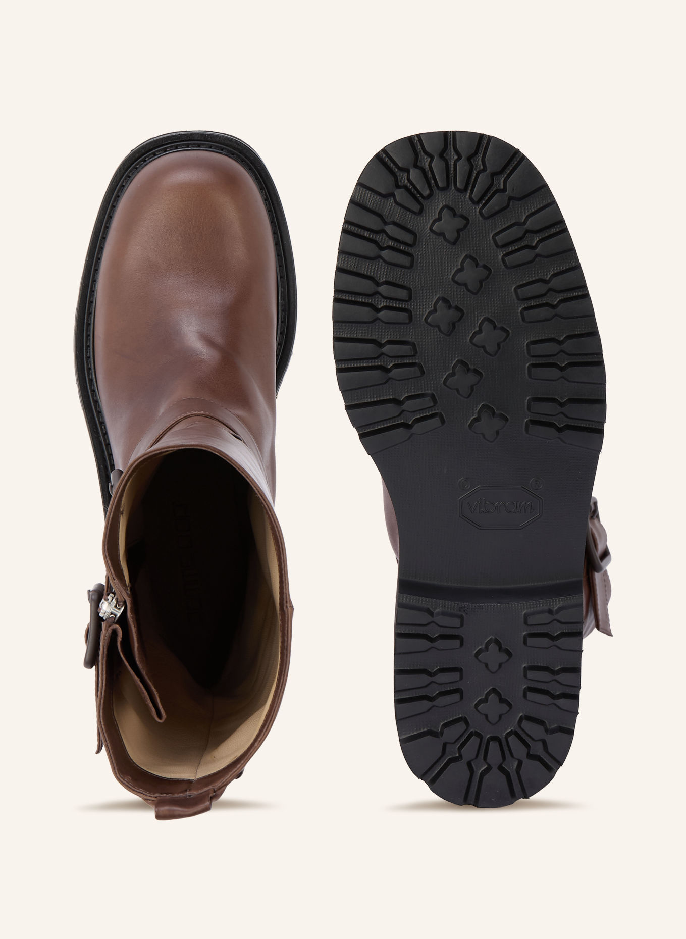 POMME D'OR BETH Biker boots: BROWN