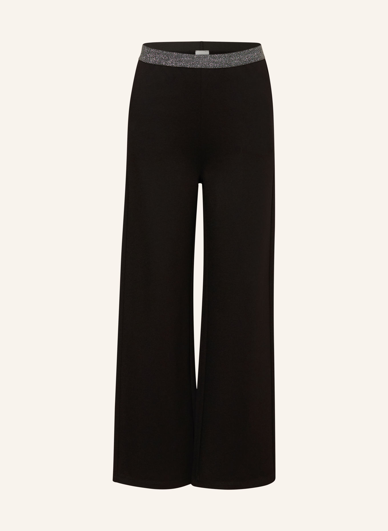 s.Oliver RED Jerseyhose mit Glitzergarn: SCHWARZ