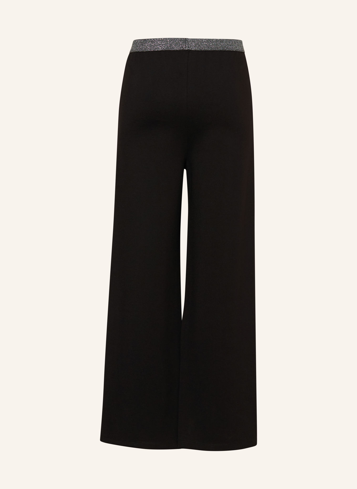s.Oliver RED Jerseyhose mit Glitzergarn: SCHWARZ