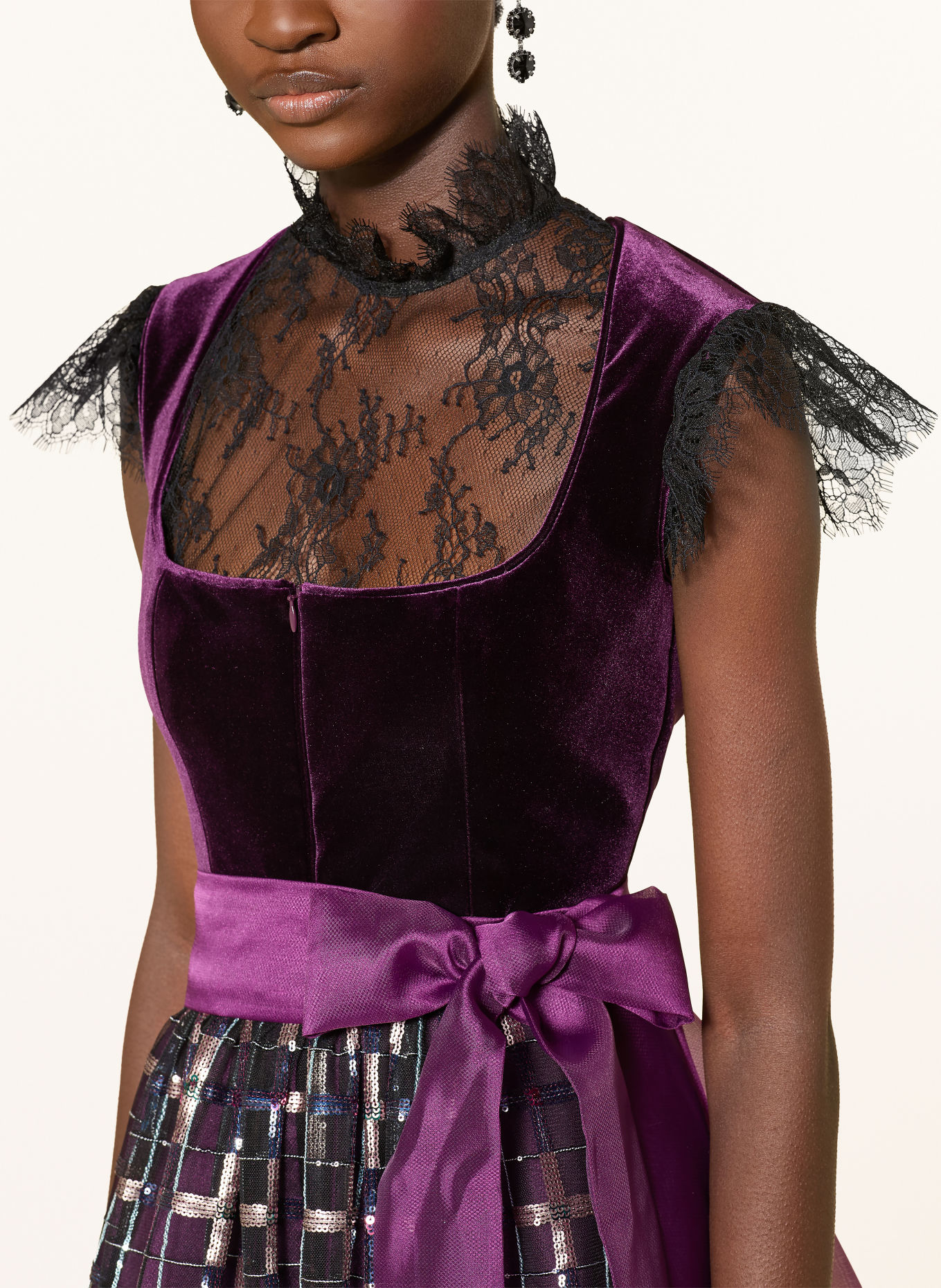 TALBOT RUNHOF Dirndlblouse: ZWART