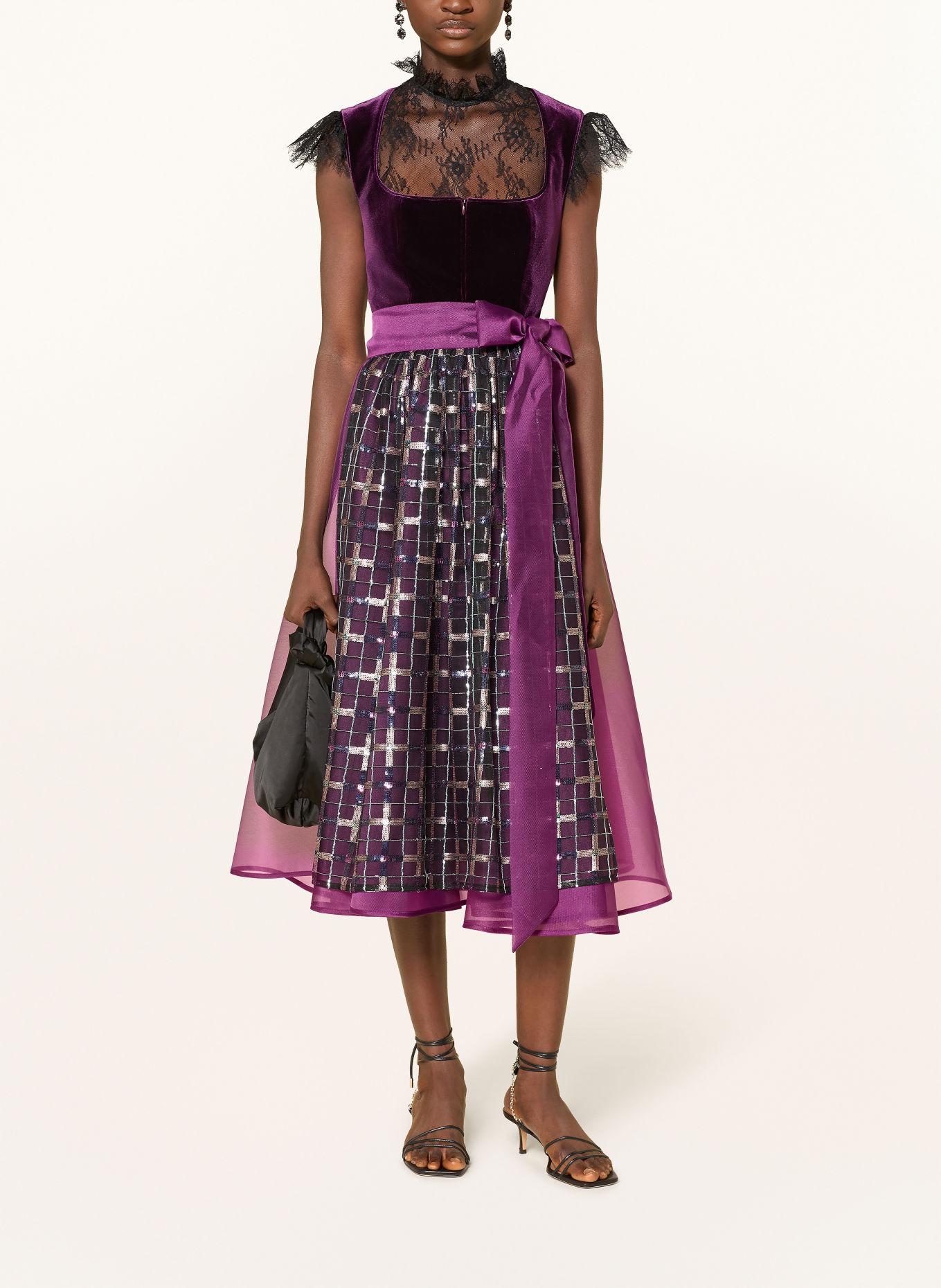 TALBOT RUNHOF Dirndlblouse: ZWART