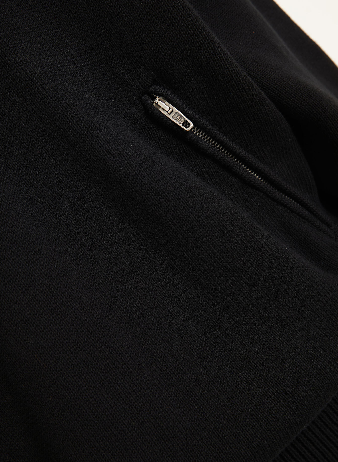 BALENCIAGA Pull col zippé BACK-TO-FRONT: NOIR