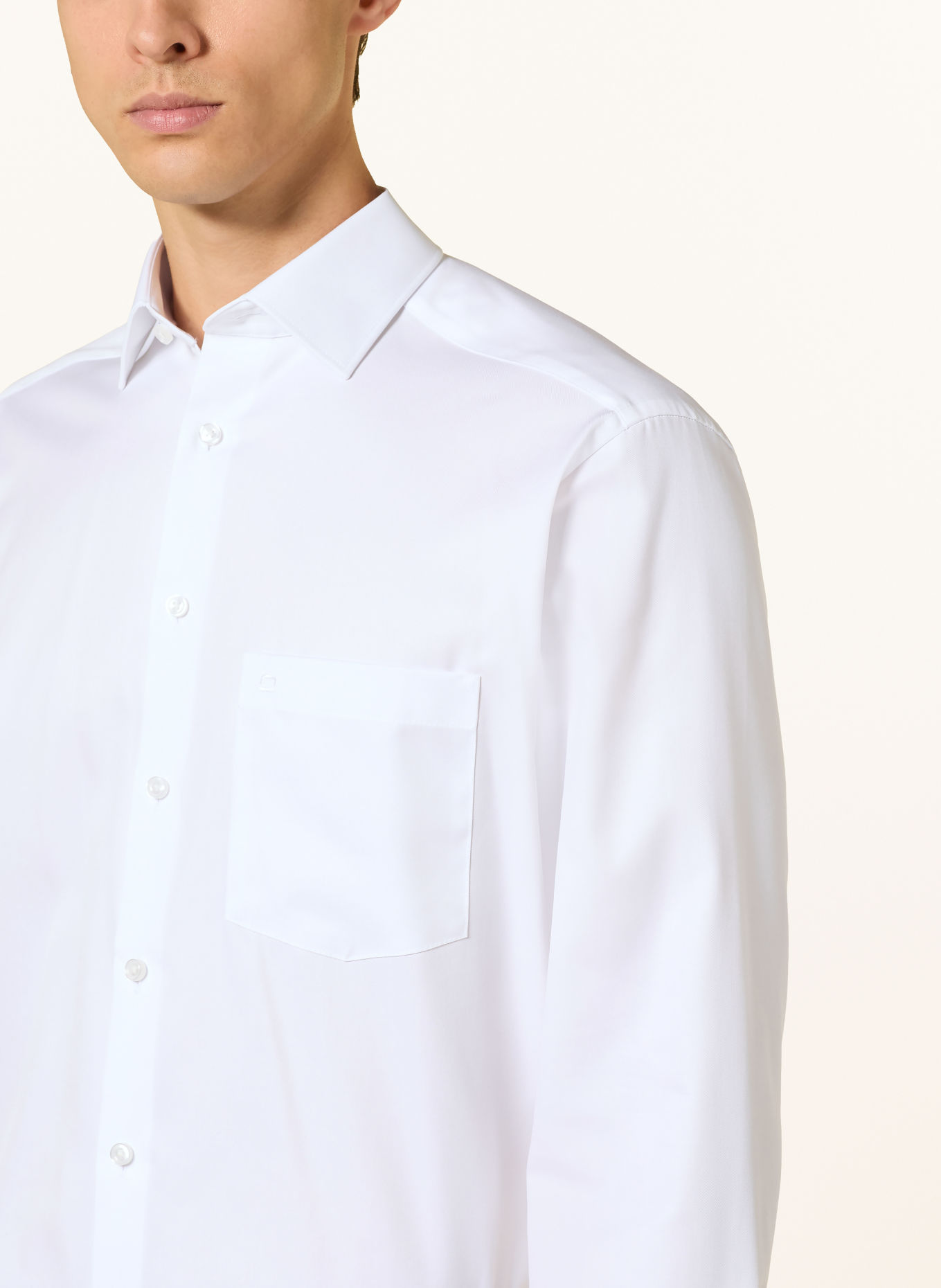 OLYMP Comfort-fit shirt: WHITE