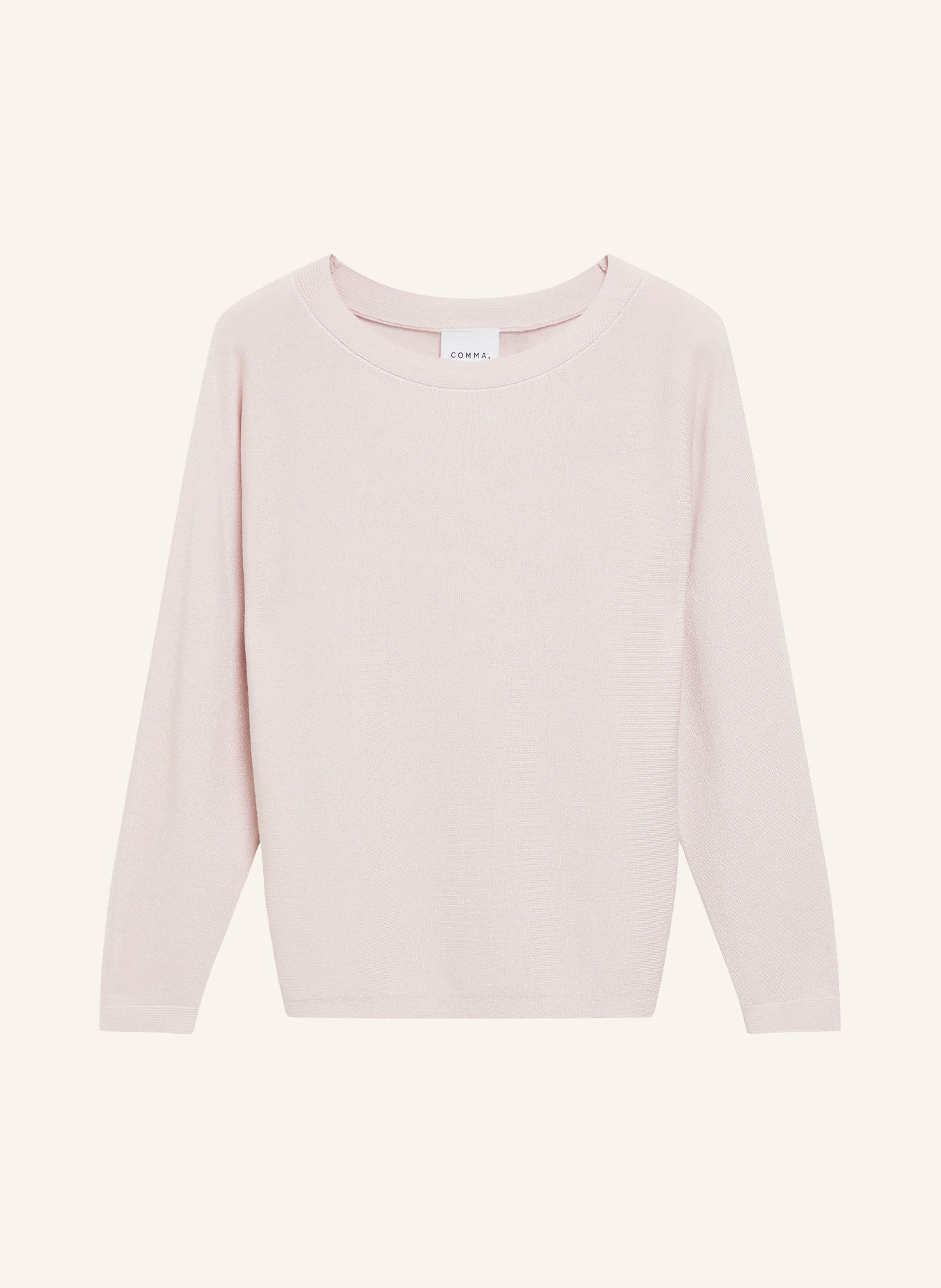 comma Pullover mit Glitzergarn: ROSÉ
