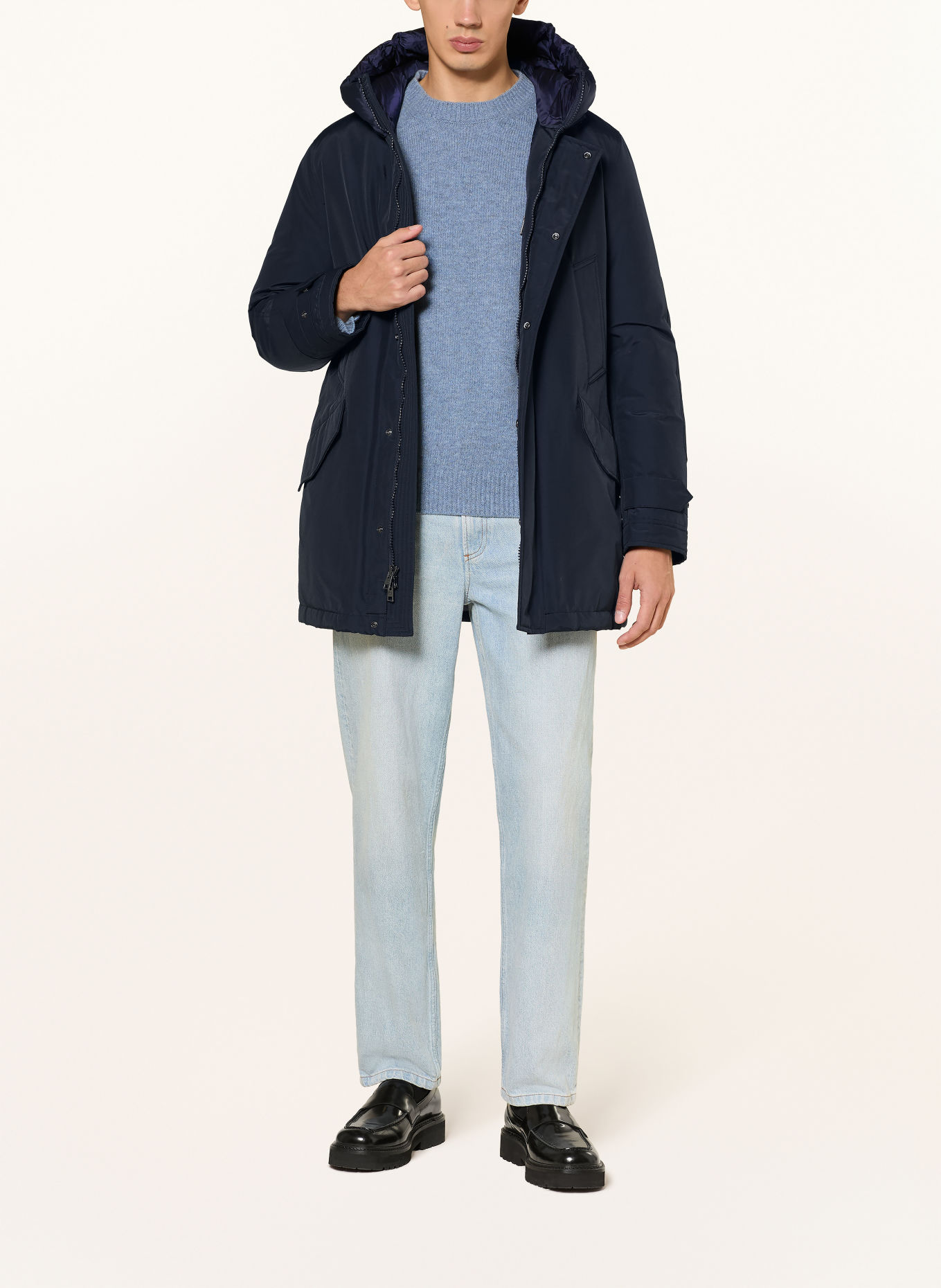 WOOLRICH Parka en duvet POLAR: BLEU FONCÉ