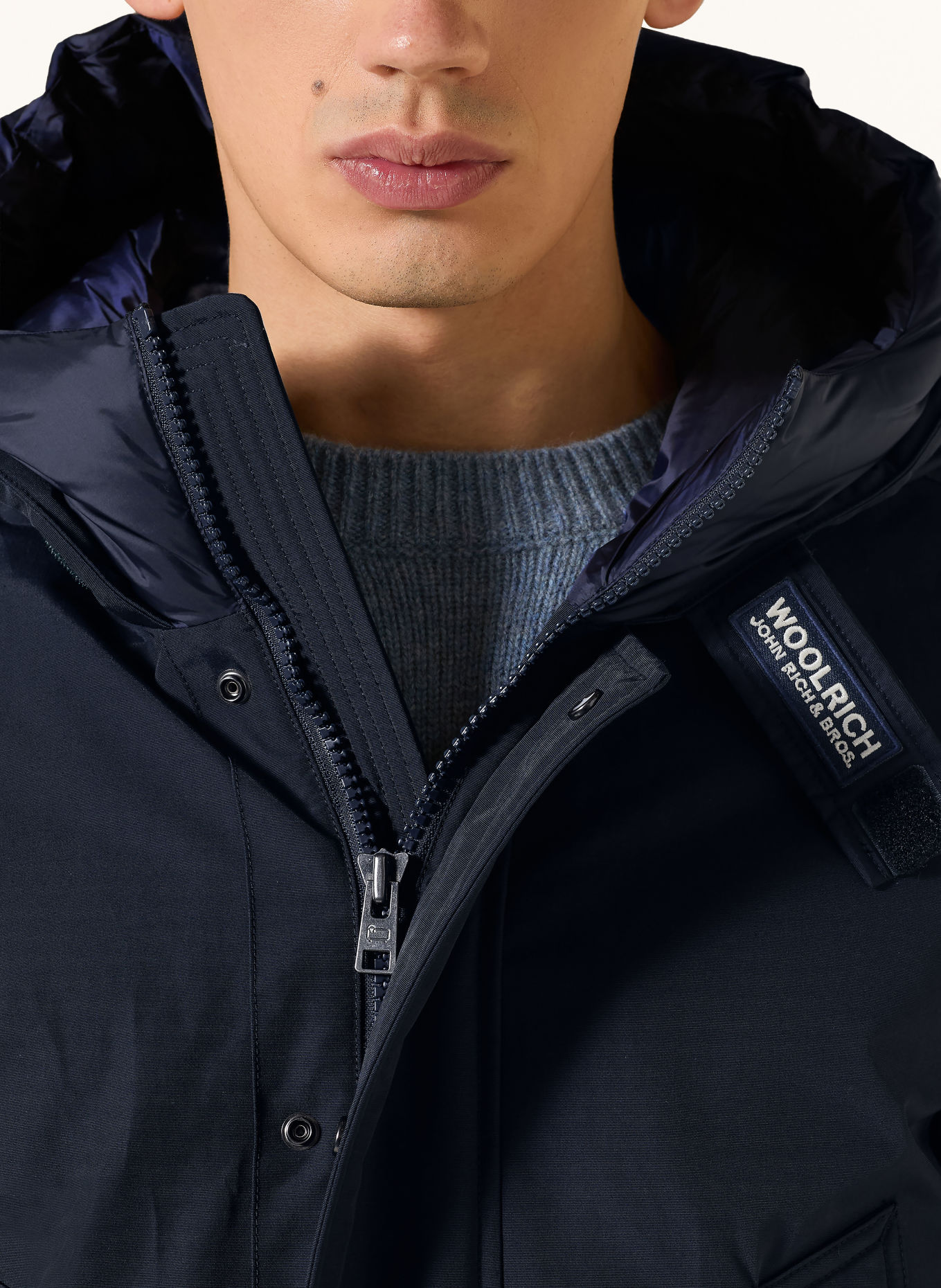 WOOLRICH Parka en duvet POLAR: BLEU FONCÉ