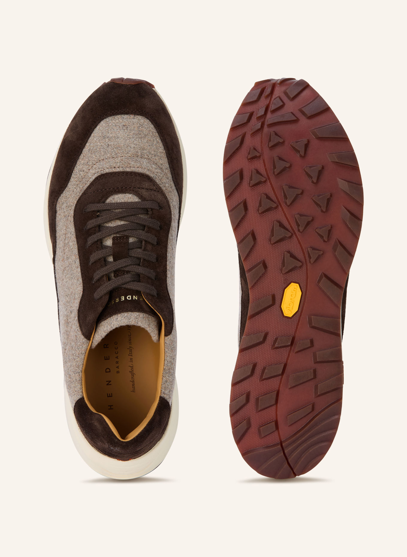 HENDERSON FALCON Sneakers: DARK BROWN / GRAY