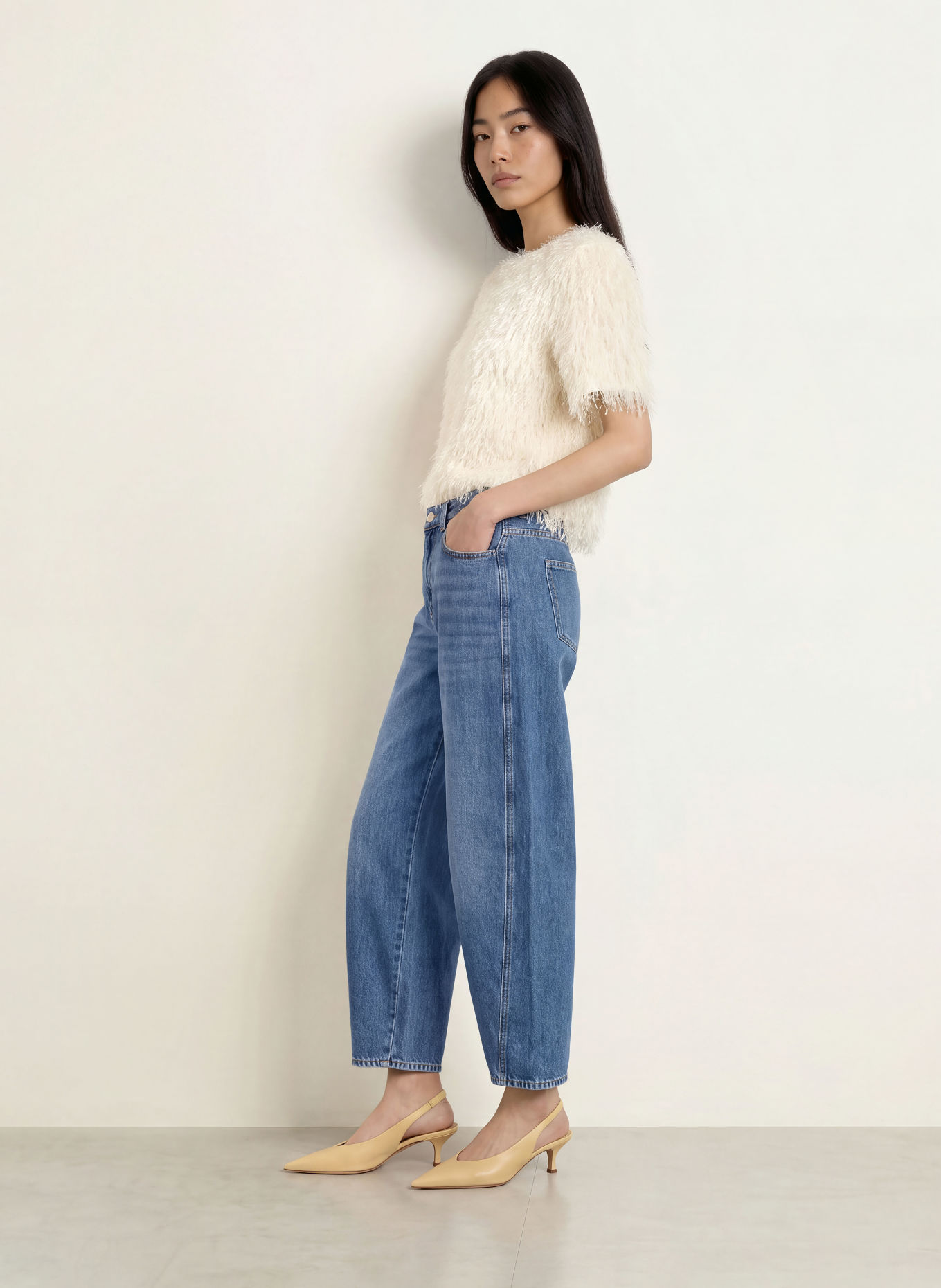 Rich & Royal Barrel Jeans: 700 DENIM BLUE