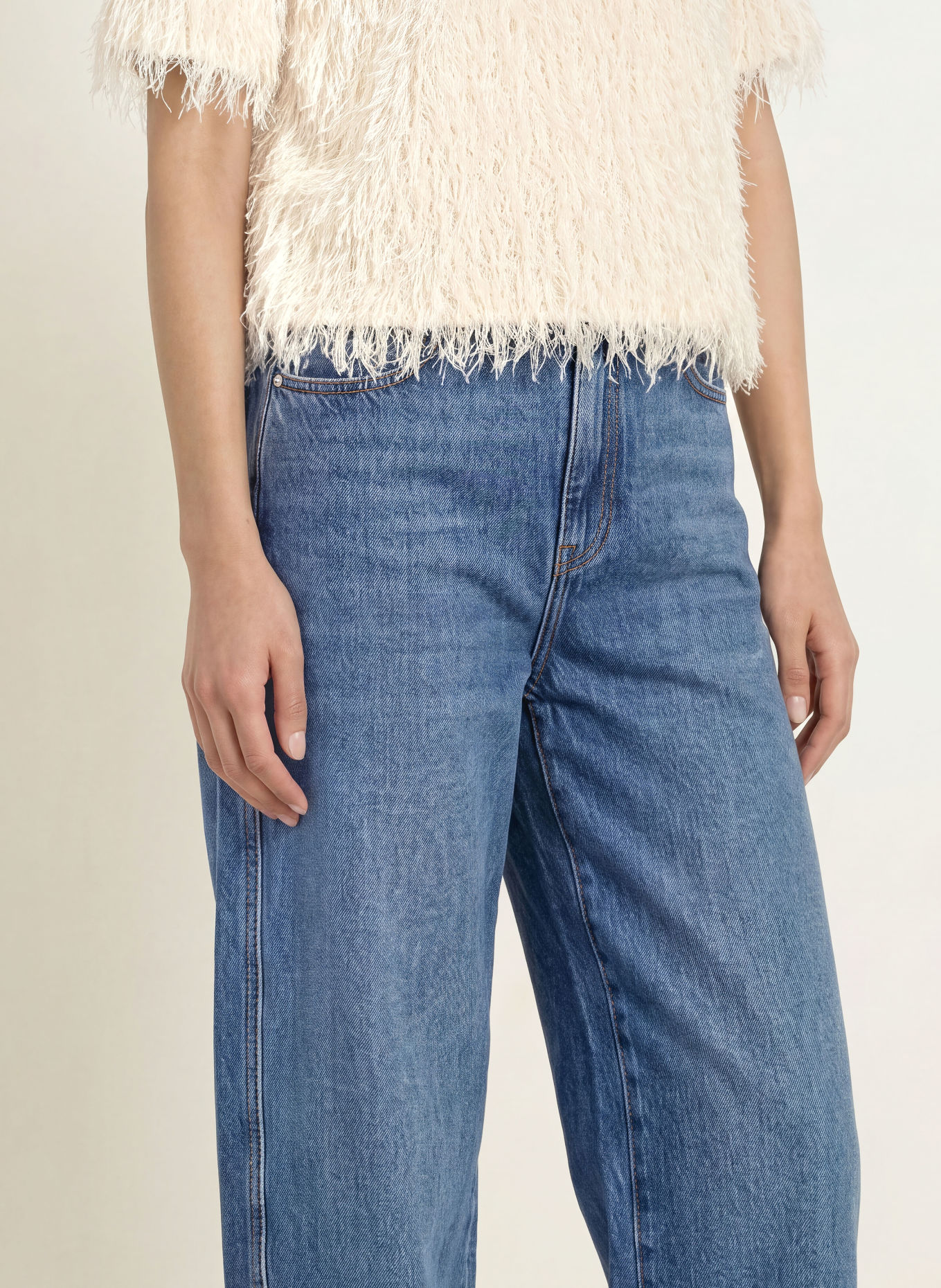 Rich & Royal Barrel Jeans: 700 DENIM BLUE